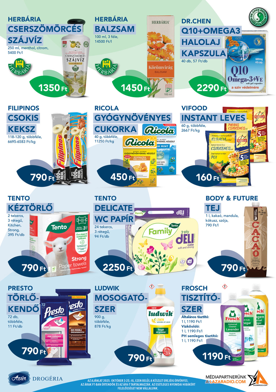 azur - Azúr akciós újság, érvényes 10.03. - 10.25. - page: 6