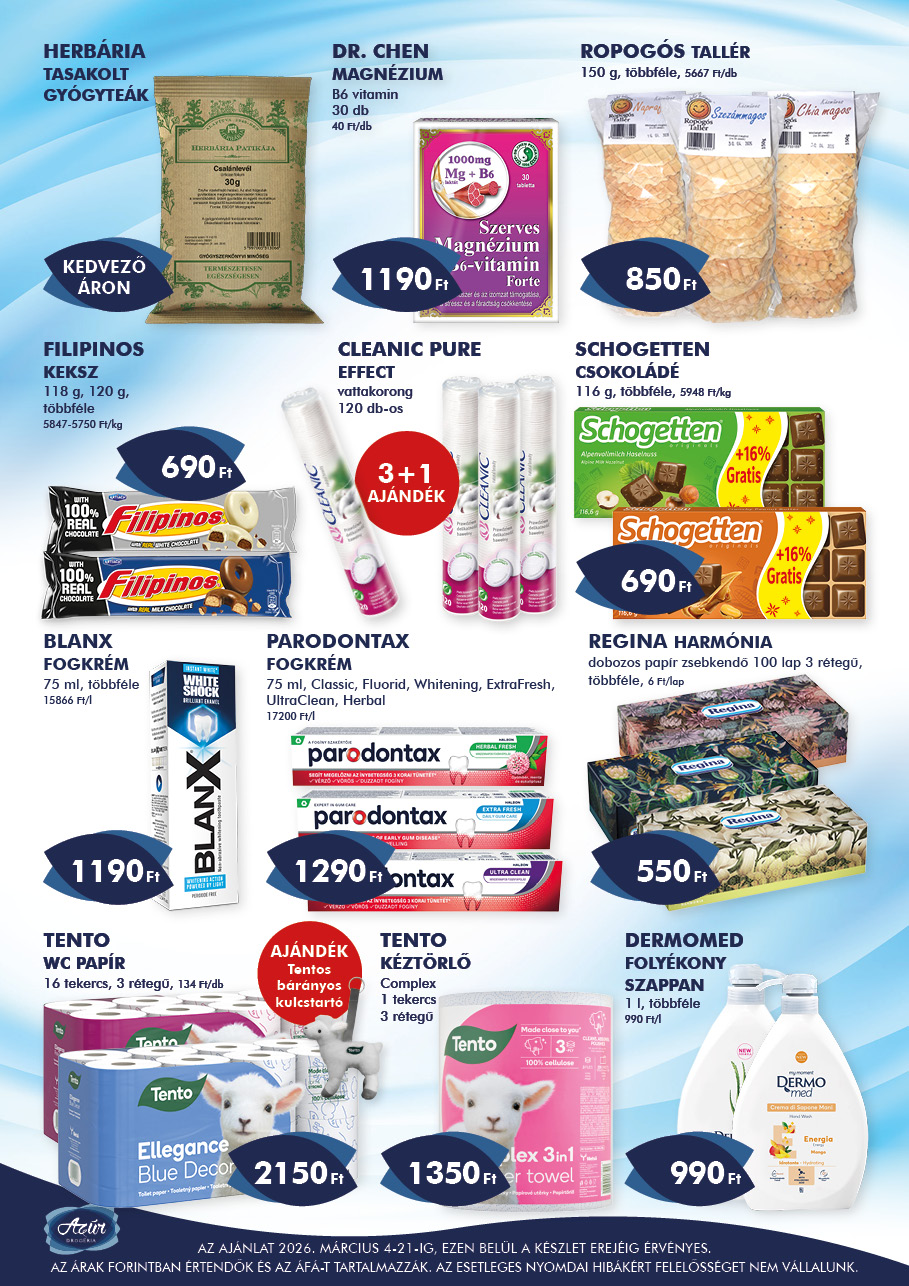 azur - Azúr akciós újság, érvényes 2026.03.04. - 2026.03.21. - page: 6