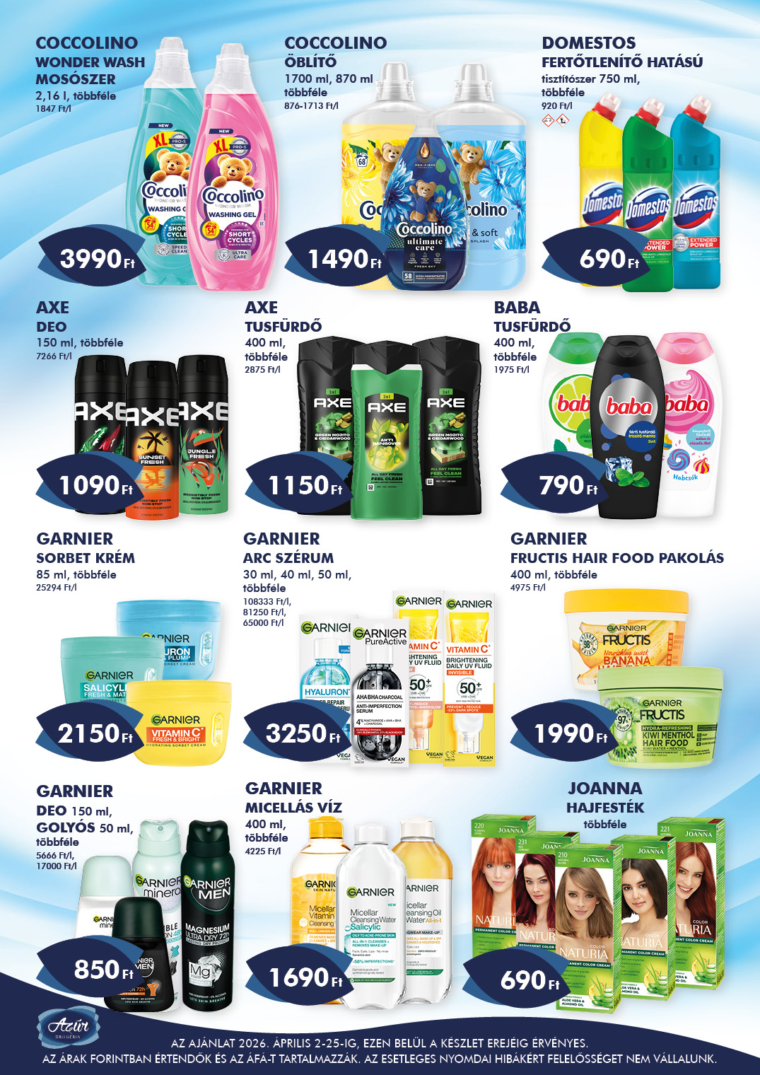 azur - Azúr akciós újság, érvényes 2026.04.02. - 2026.04.25. - page: 2