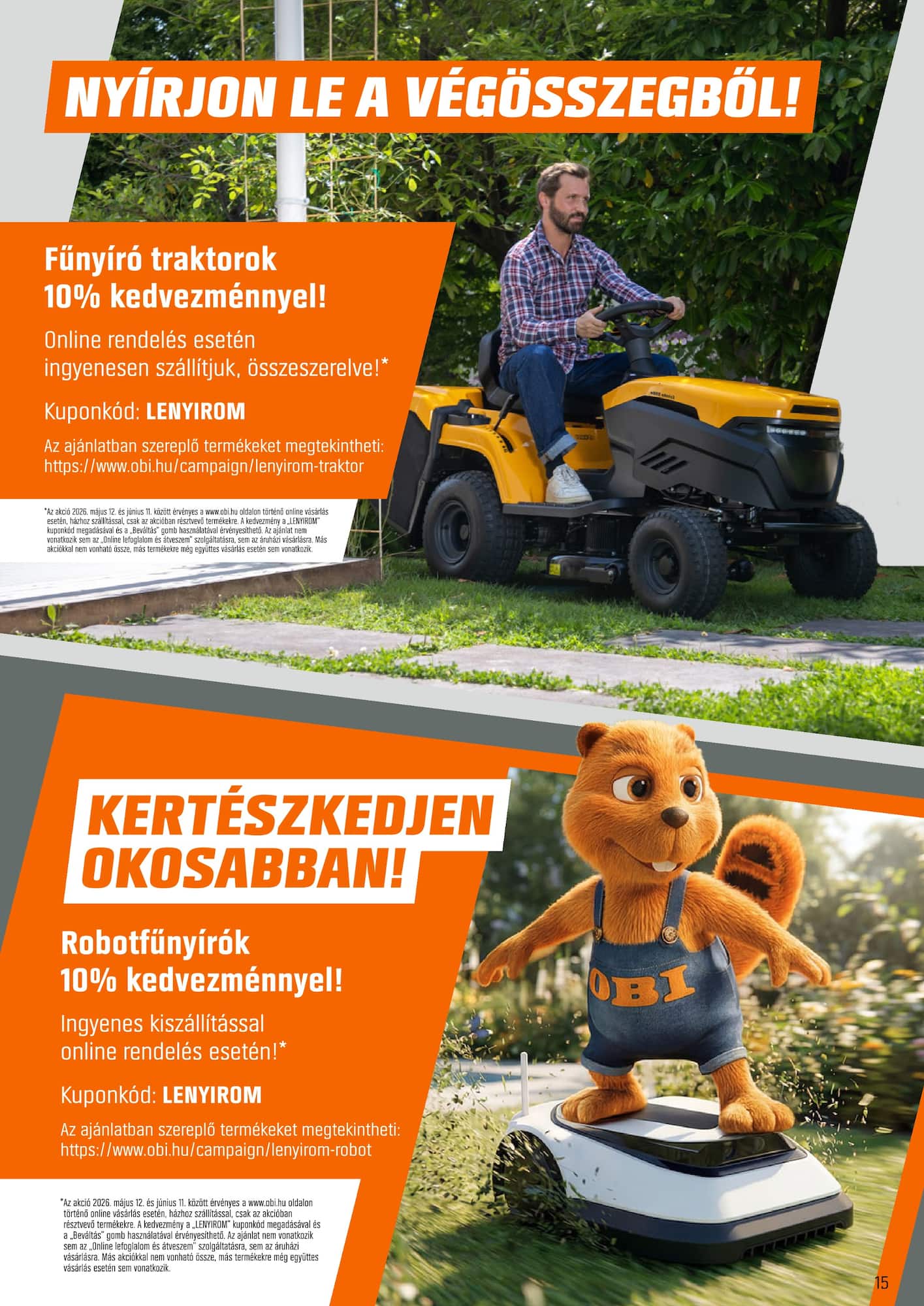 obi - Aktuális OBI szórólap érvényes keddtől 2026.06.02.-től hétfőtől 2026.06.29.-ig - page: 15
