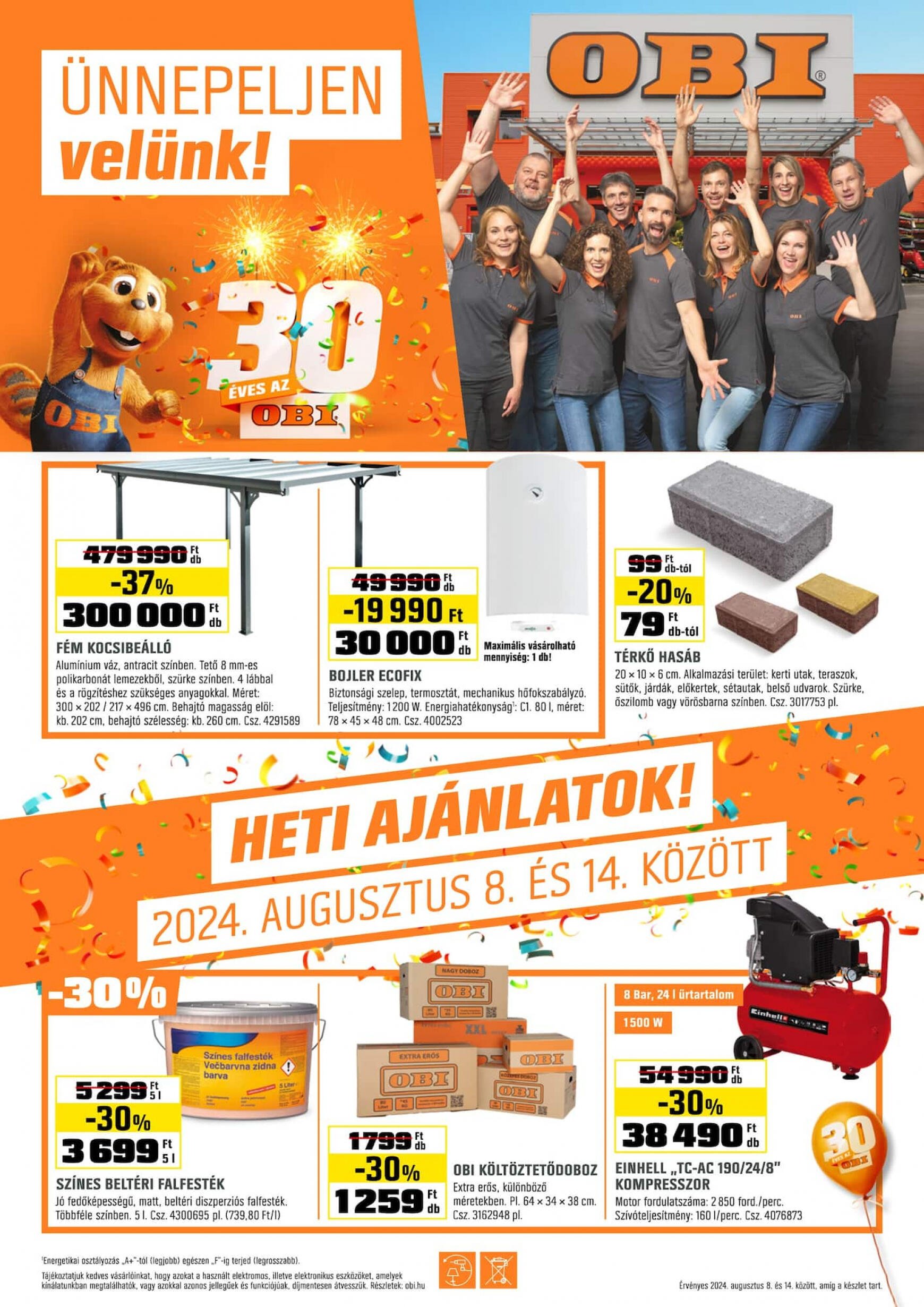 obi - Aktuális újság OBI 08.08. - 08.14.