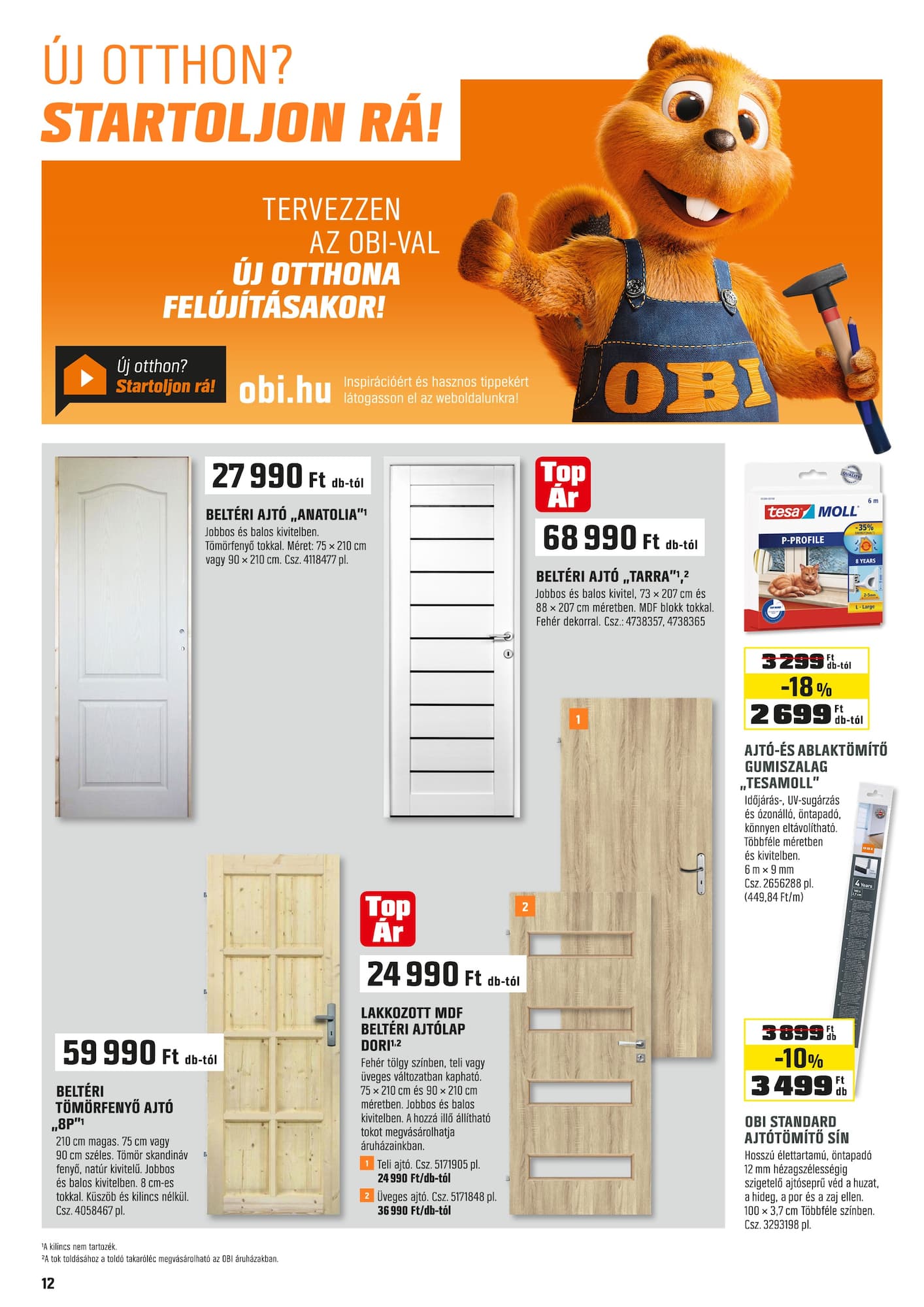 obi - OBI akciós újság, érvényes 10.01. - 11.03. - page: 12