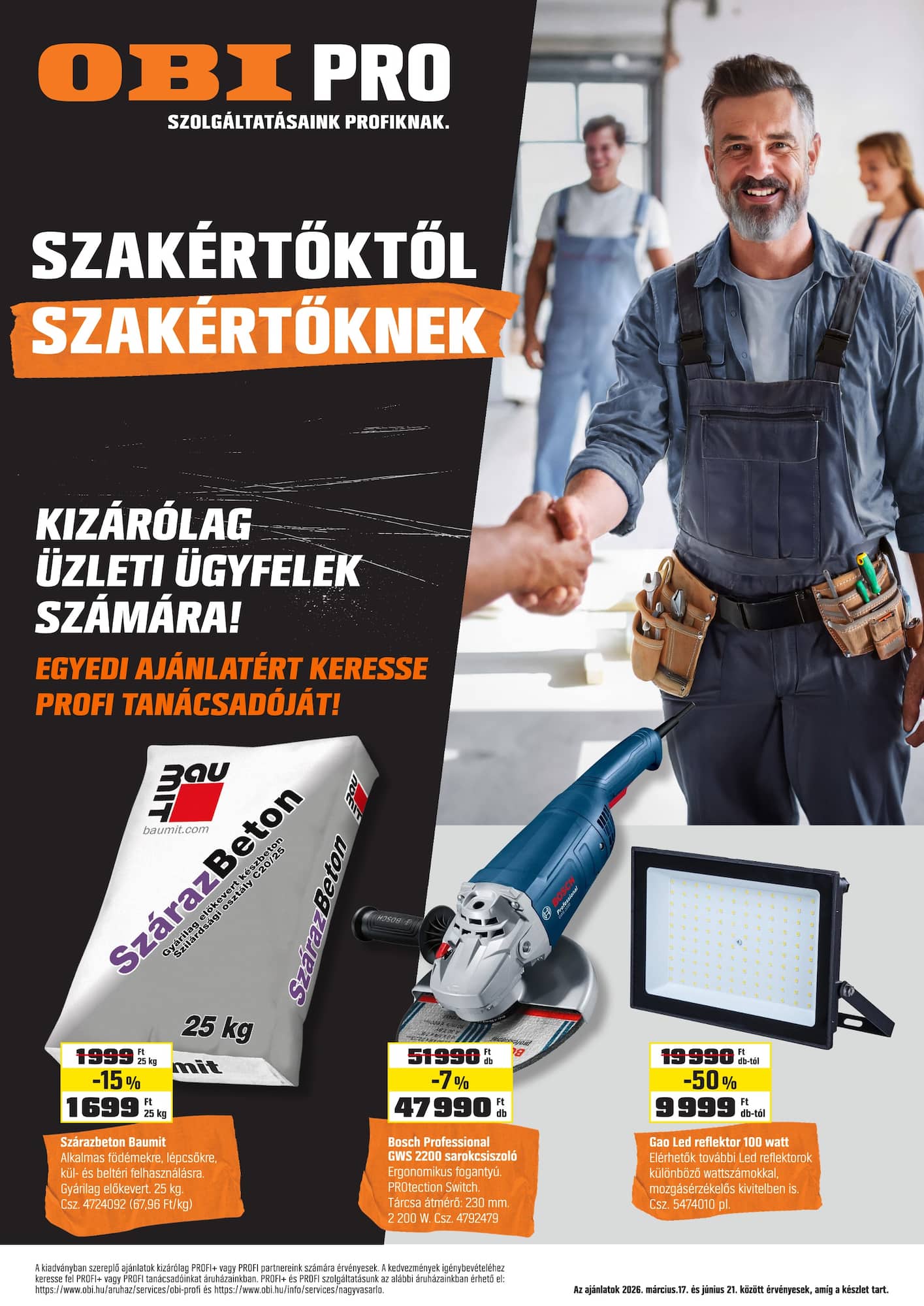obi - OBI Pro akciós újság, érvényes 2026.03.17. - 2026.06.21.
