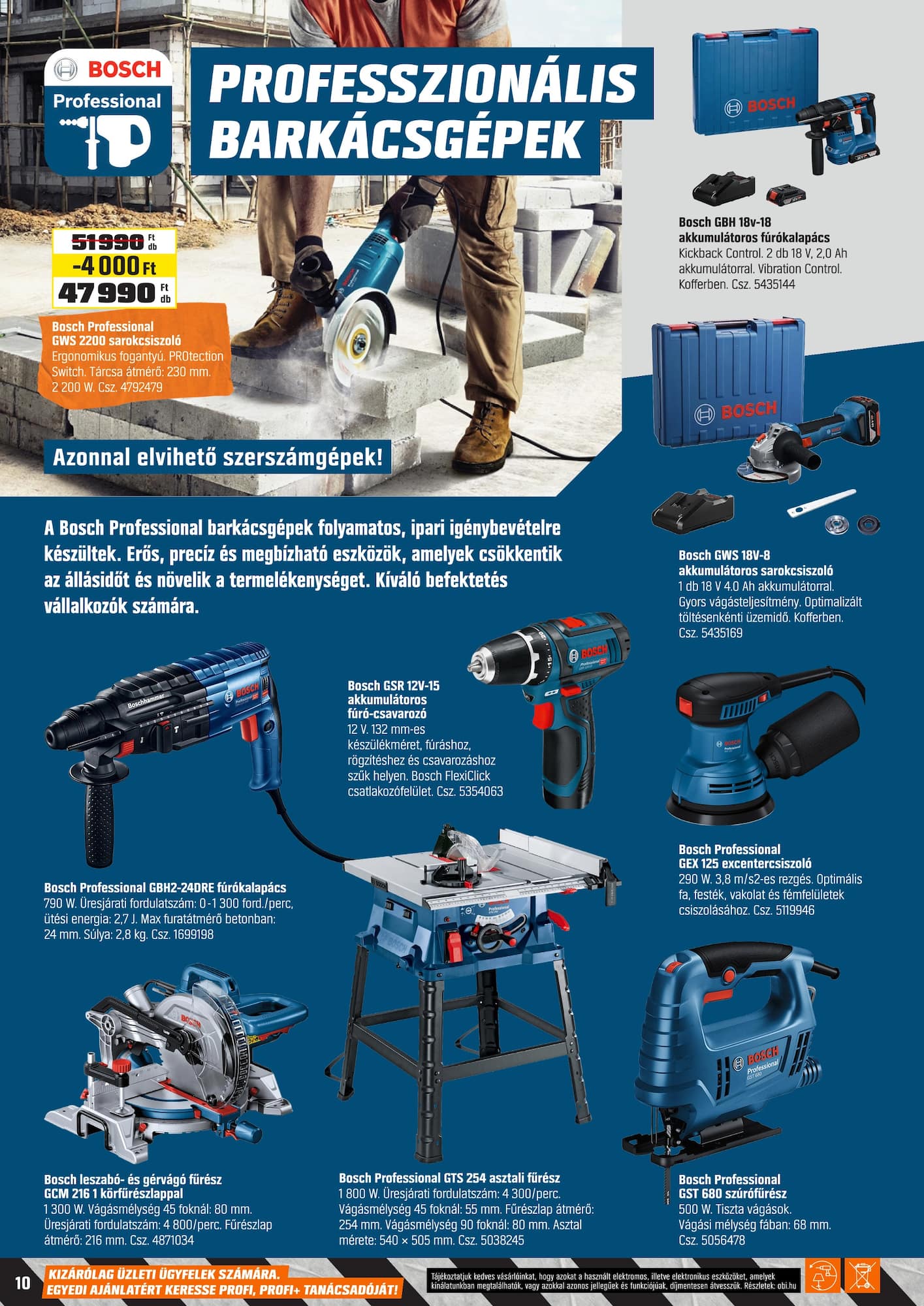 obi - OBI Pro akciós újság, érvényes 2026.03.17. - 2026.06.21. - page: 10