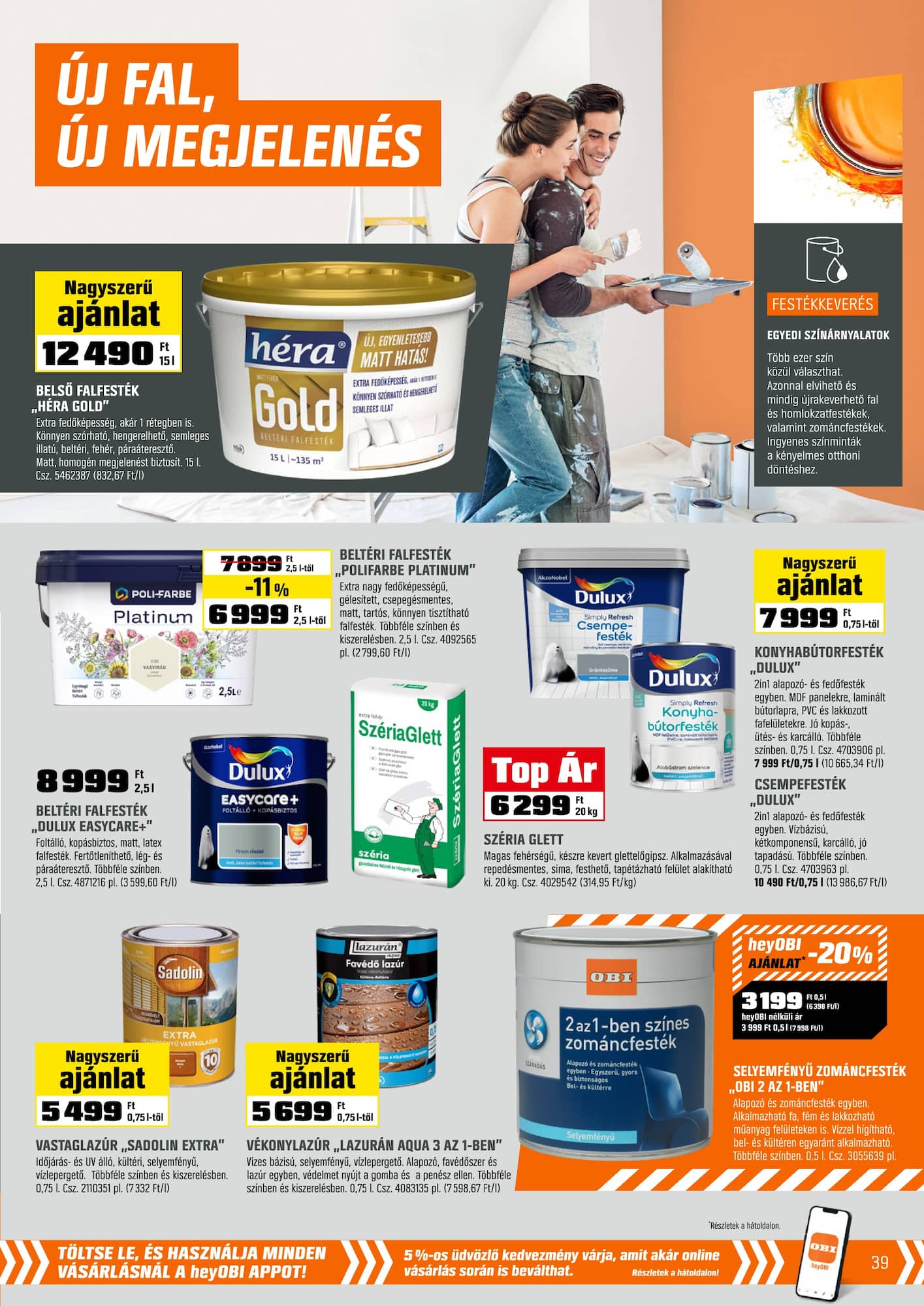 obi - OBI akciós újság, érvényes 2026.03.31. - 2026.04.26. - page: 39