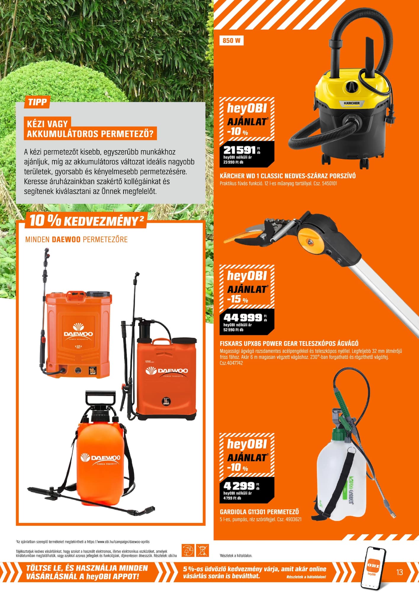 obi - OBI akciós újság, érvényes 2026.03.31. - 2026.04.26. - page: 13