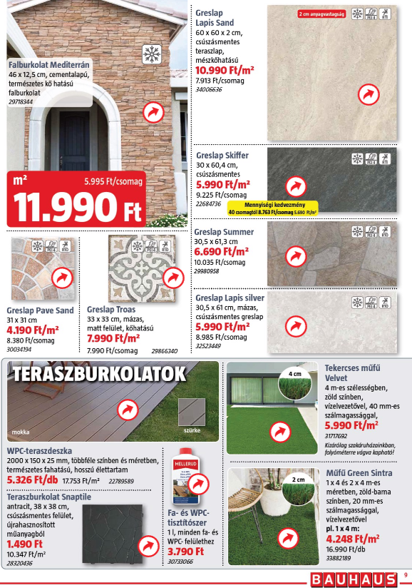 bauhaus - Aktuális BAUHAUS szórólap érvényes keddtől 2026.04.07.-től hétfőtől 2026.04.20.-ig - page: 9