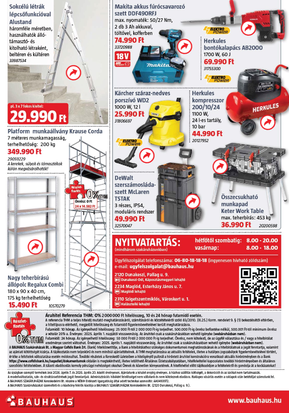 bauhaus - Aktuális BAUHAUS szórólap érvényes keddtől 2026.04.07.-től hétfőtől 2026.04.20.-ig - page: 16