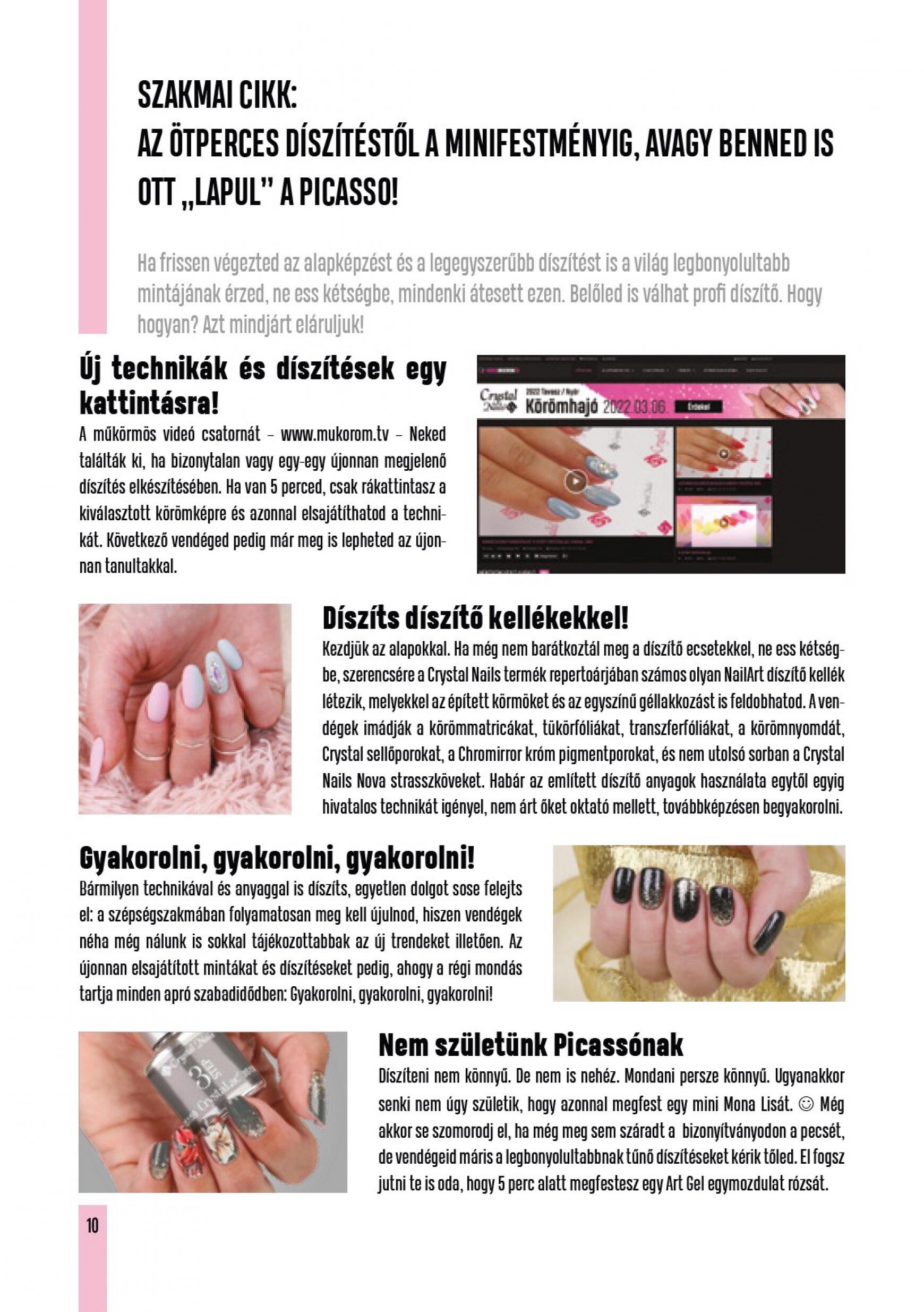 crystal-nails - Crystal Nails Oktatási kézikönyv 2023 nyár - page: 10