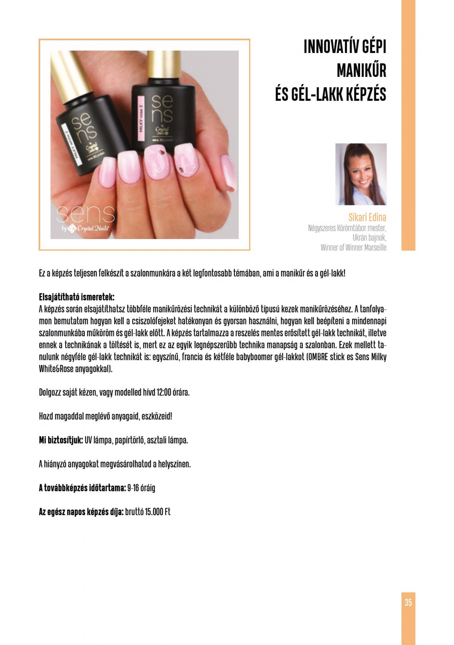 crystal-nails - Crystal Nails Oktatási kézikönyv 2023 nyár - page: 35
