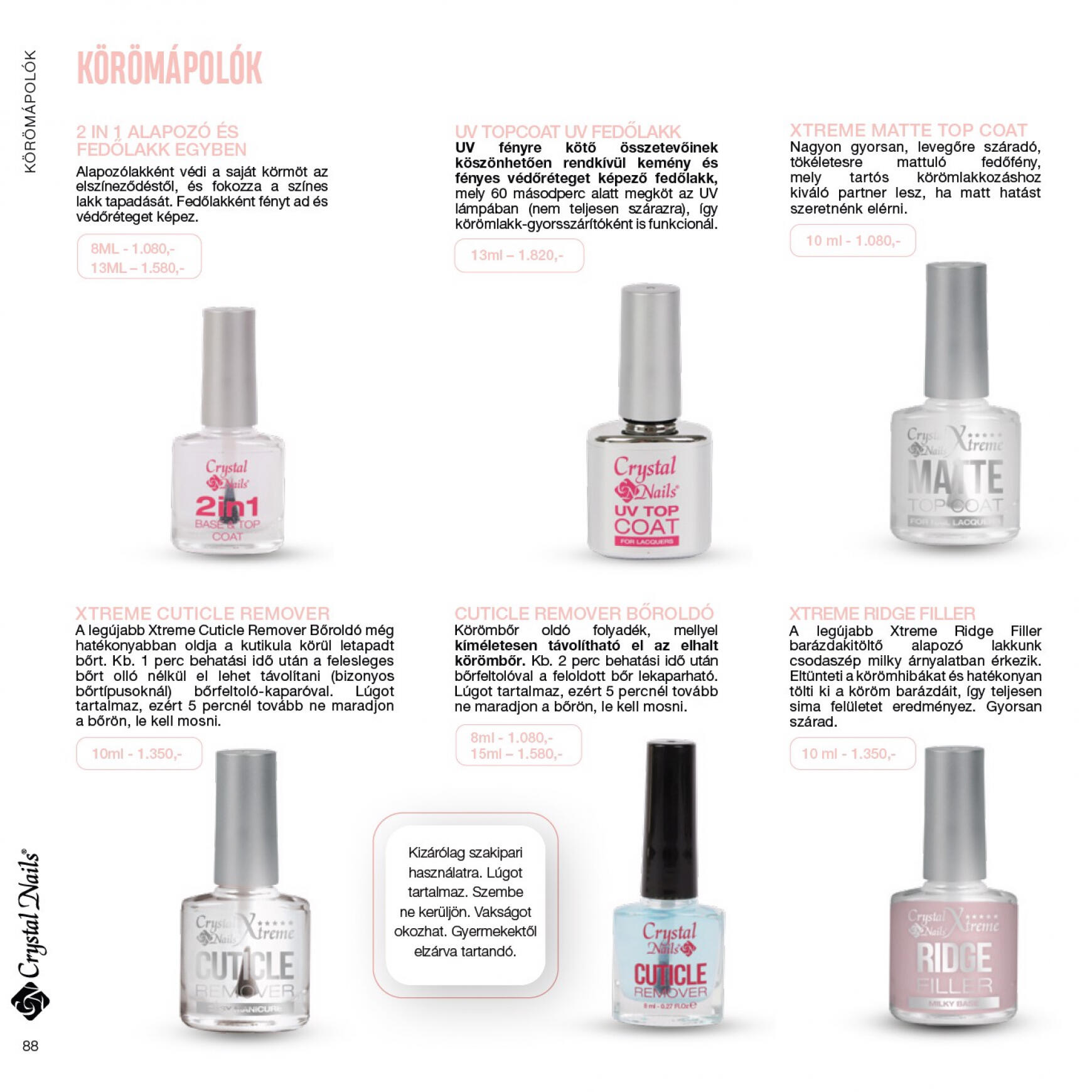 crystal-nails - Aktuális újság Crystal Nails 05.01. - 12.31. - page: 88