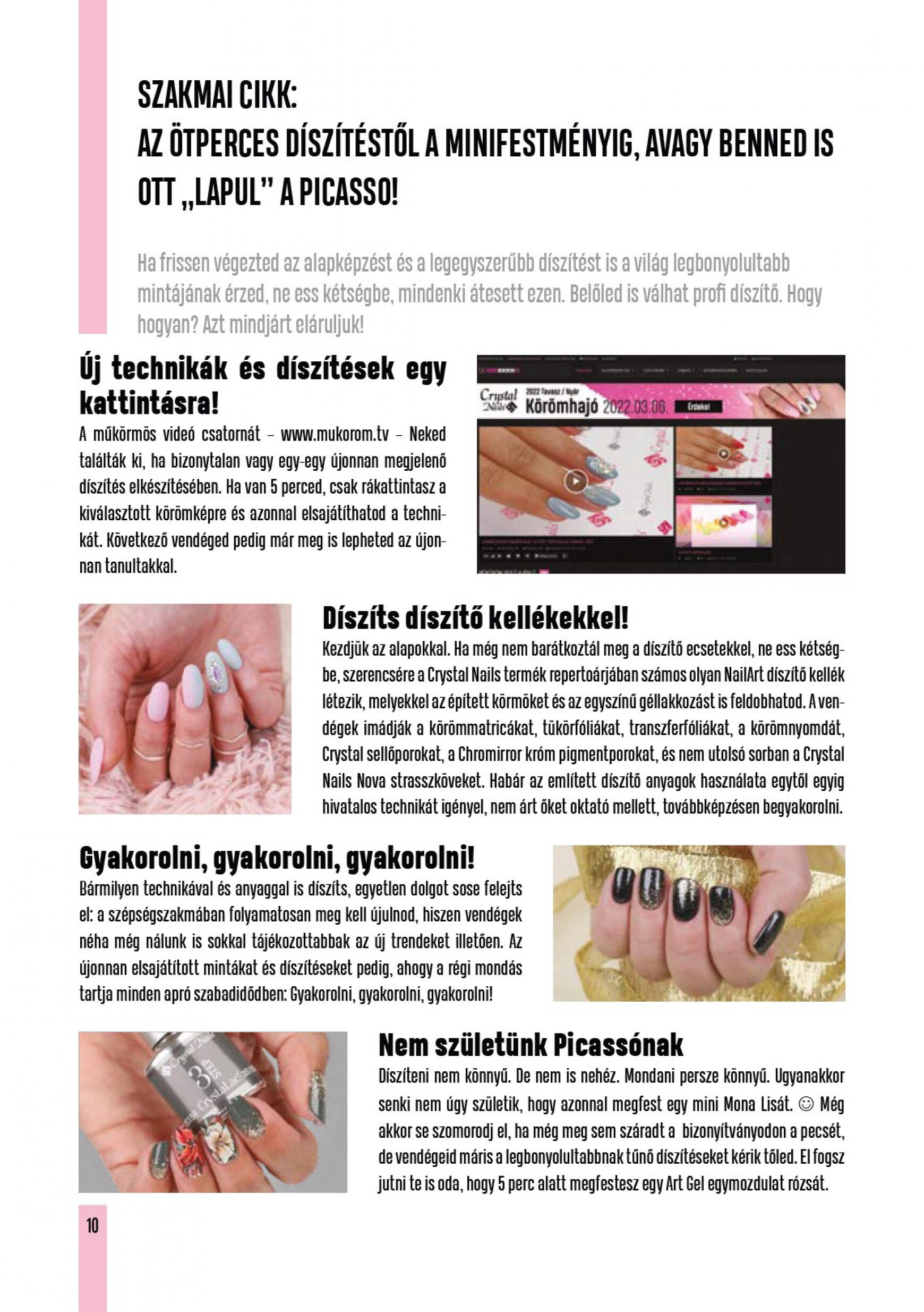 crystal-nails - Aktuális újság Crystal Nails - Tavasz/Nyár 05.01. - 08.31. - page: 10