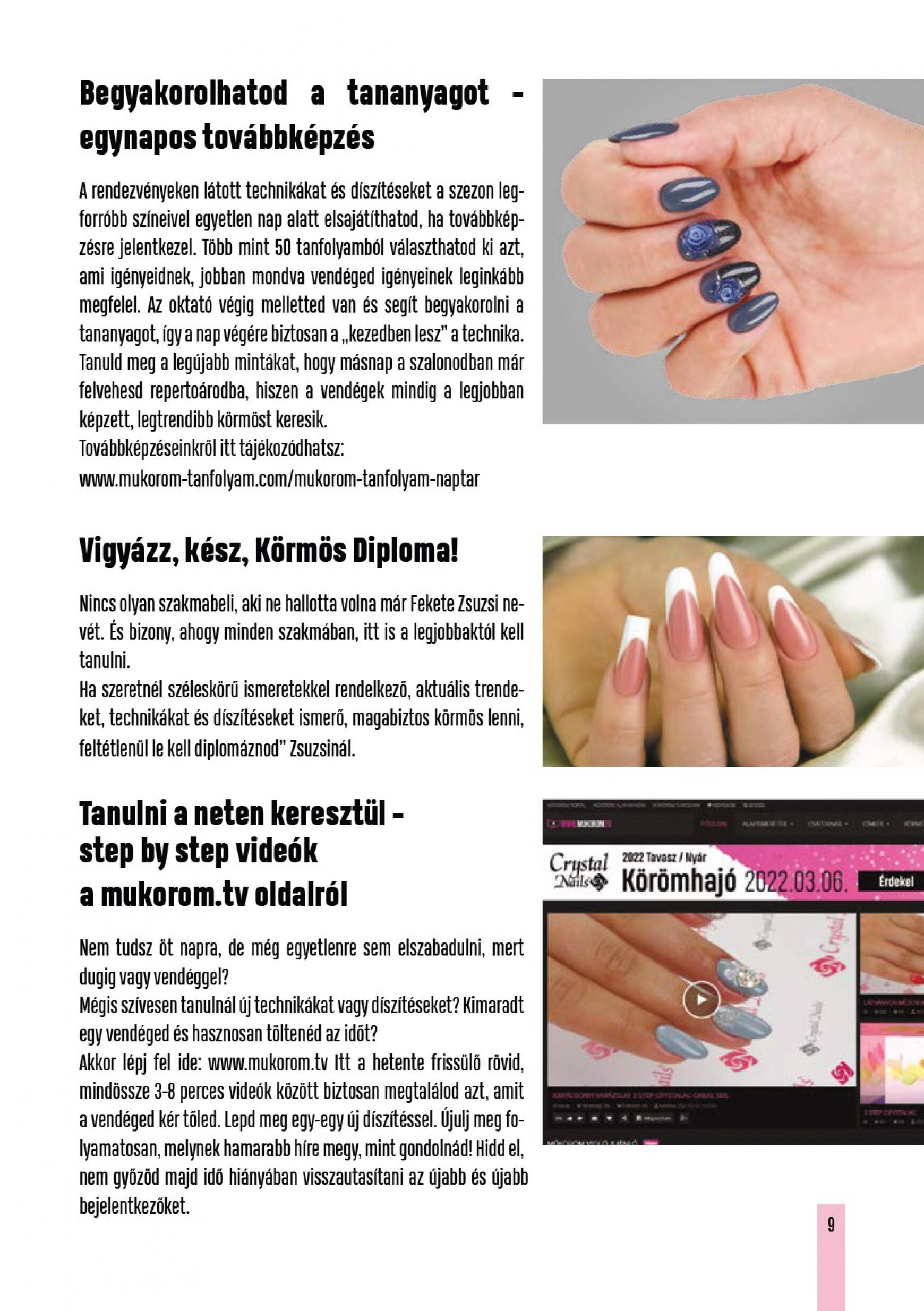 crystal-nails - Aktuális újság Crystal Nails - Tavasz/Nyár 05.01. - 08.31. - page: 9