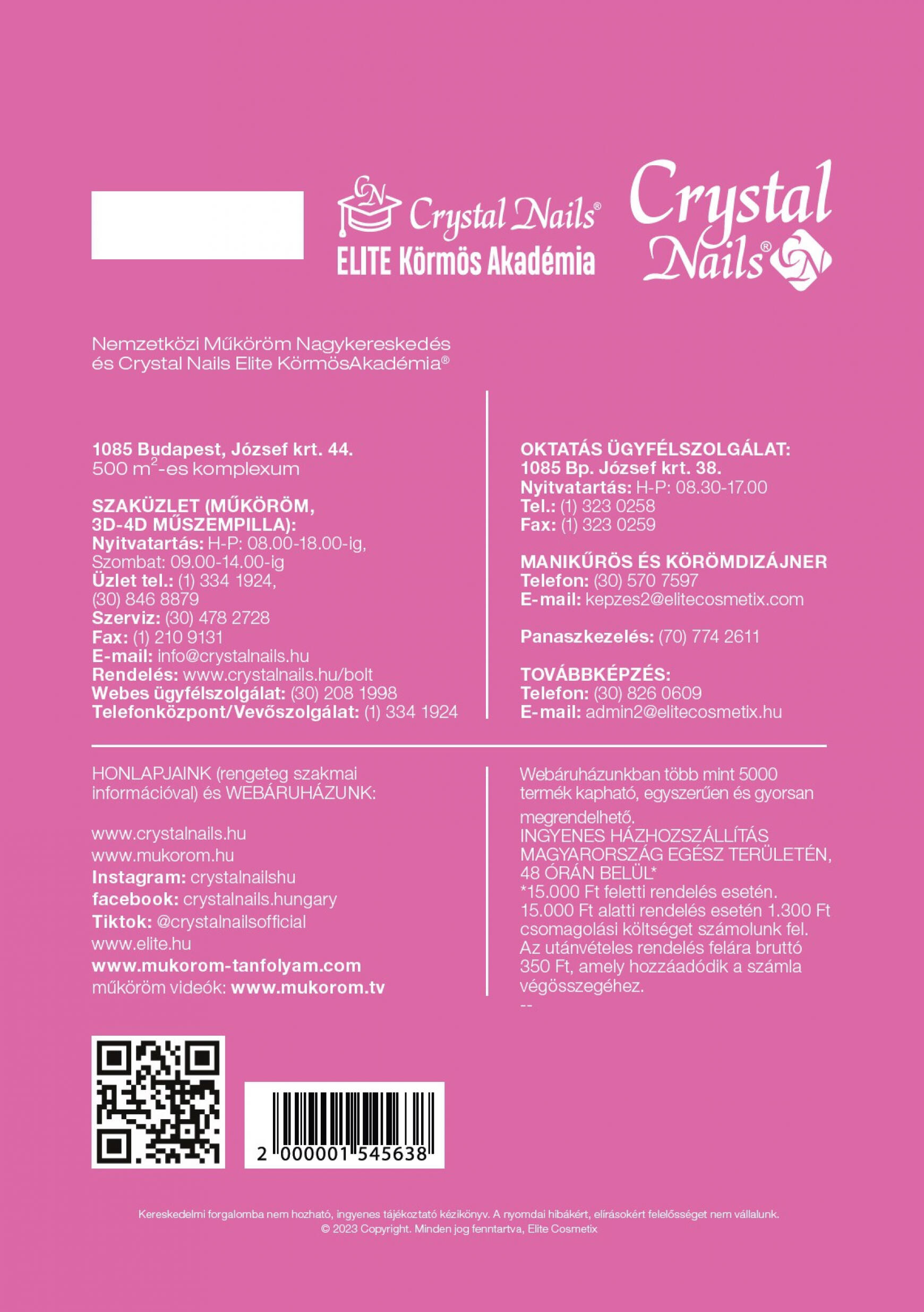 crystal-nails - Crystal Nails - CRYSTAL NAILS OKTATÁSI KÉZIKÖNYV 2023/24 TÉL dátumtól érvényes 2024.01.01. - page: 62