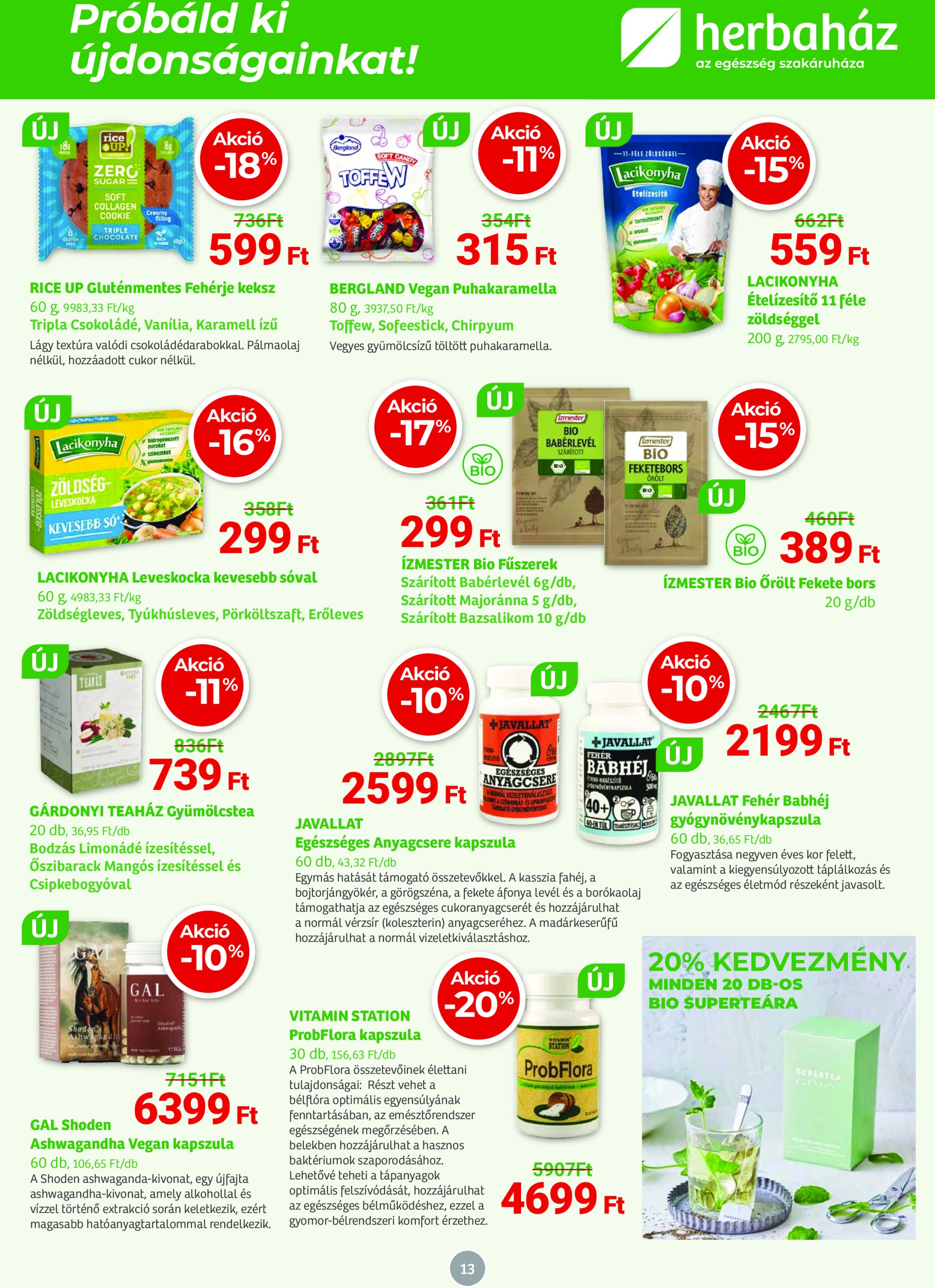 herbahaz - Herbaház akciós újság, érvényes 05.05. - 06.01. - page: 13
