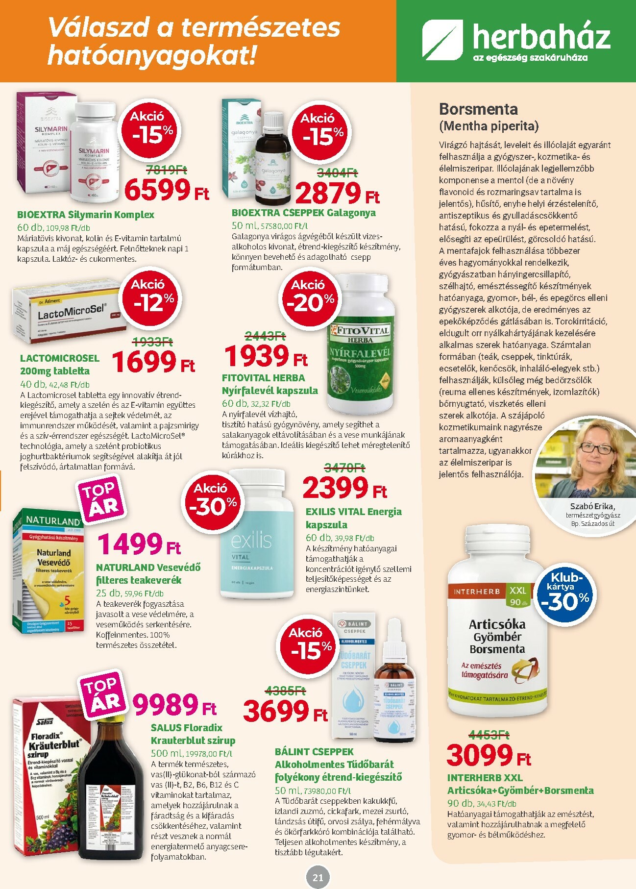 herbahaz - Herbaház akciós újság, érvényes 11.03. - 11.30. - page: 21