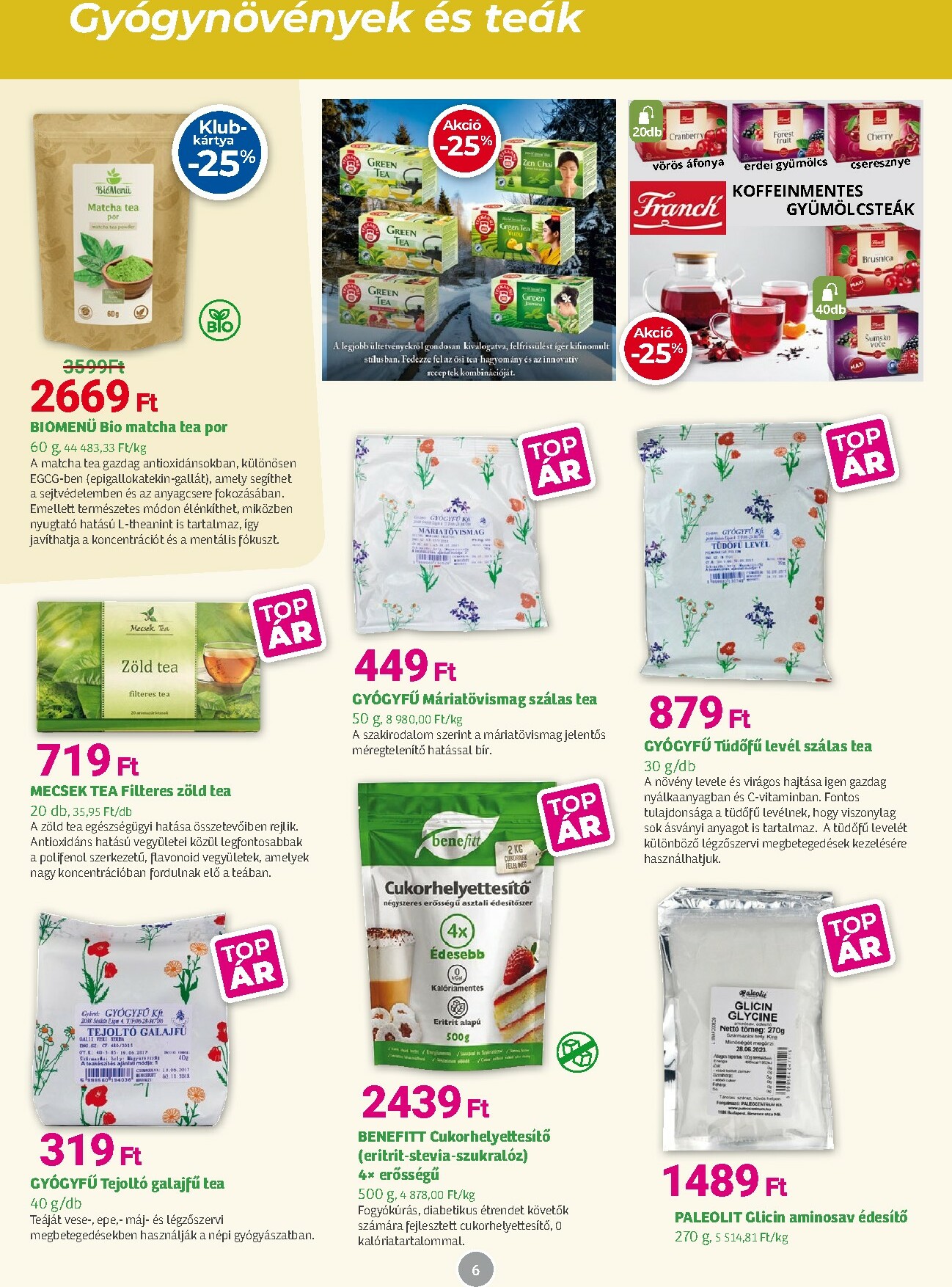 herbahaz - Herbaház akciós újság, érvényes 01.05. - 02.01. - page: 6