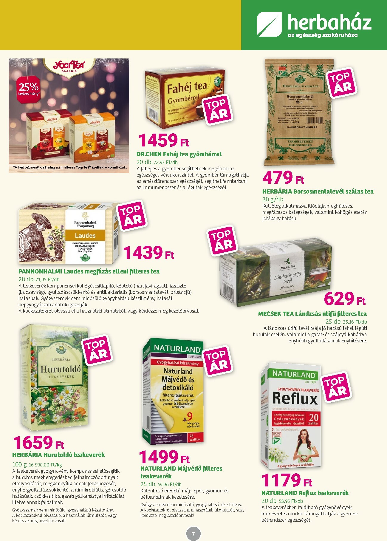 herbahaz - Herbaház akciós újság, érvényes 01.05. - 02.01. - page: 7