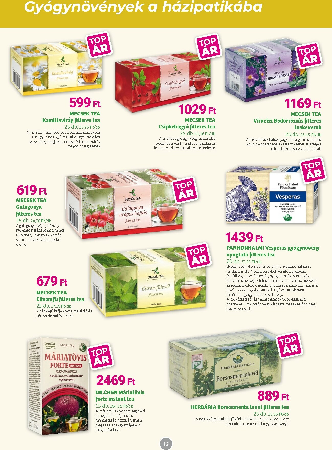 herbahaz - Herbaház akciós újság, érvényes 2026.02.02. - 2026.03.03. - page: 12