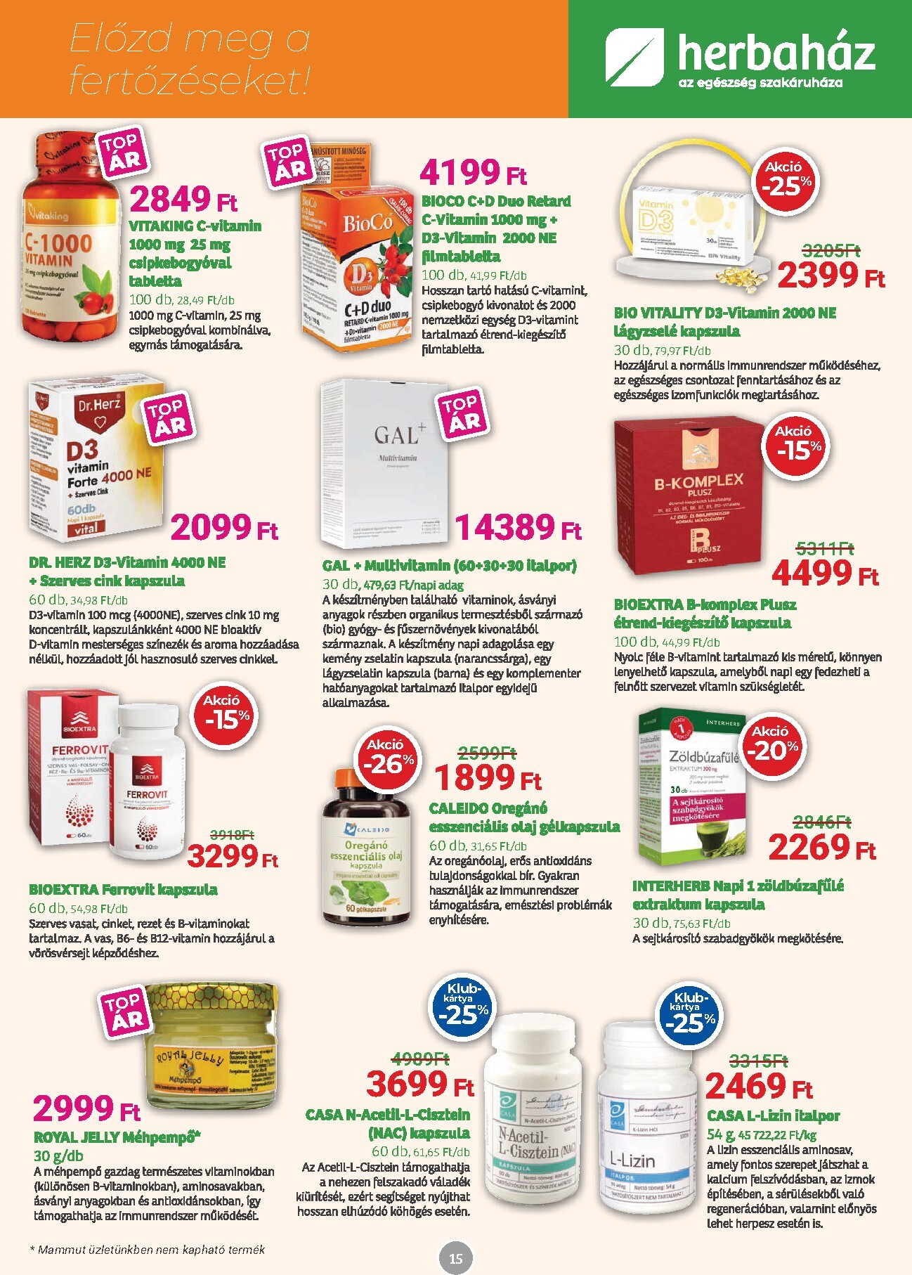 herbahaz - Herbaház akciós újság, érvényes 2026.03.04. - 2026.04.06. - page: 15