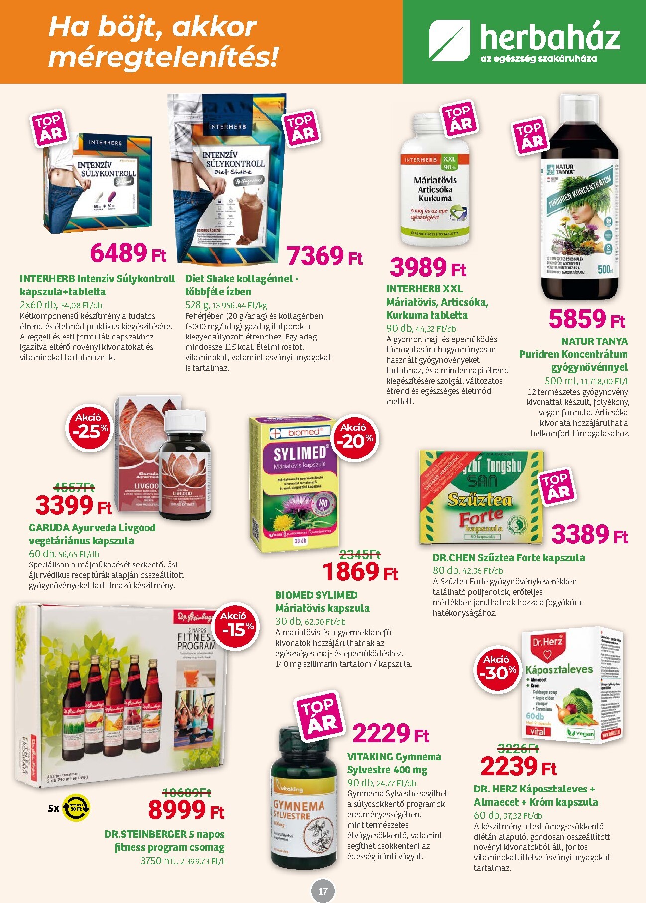 herbahaz - Herbaház akciós újság, érvényes 2026.03.04. - 2026.04.06. - page: 17