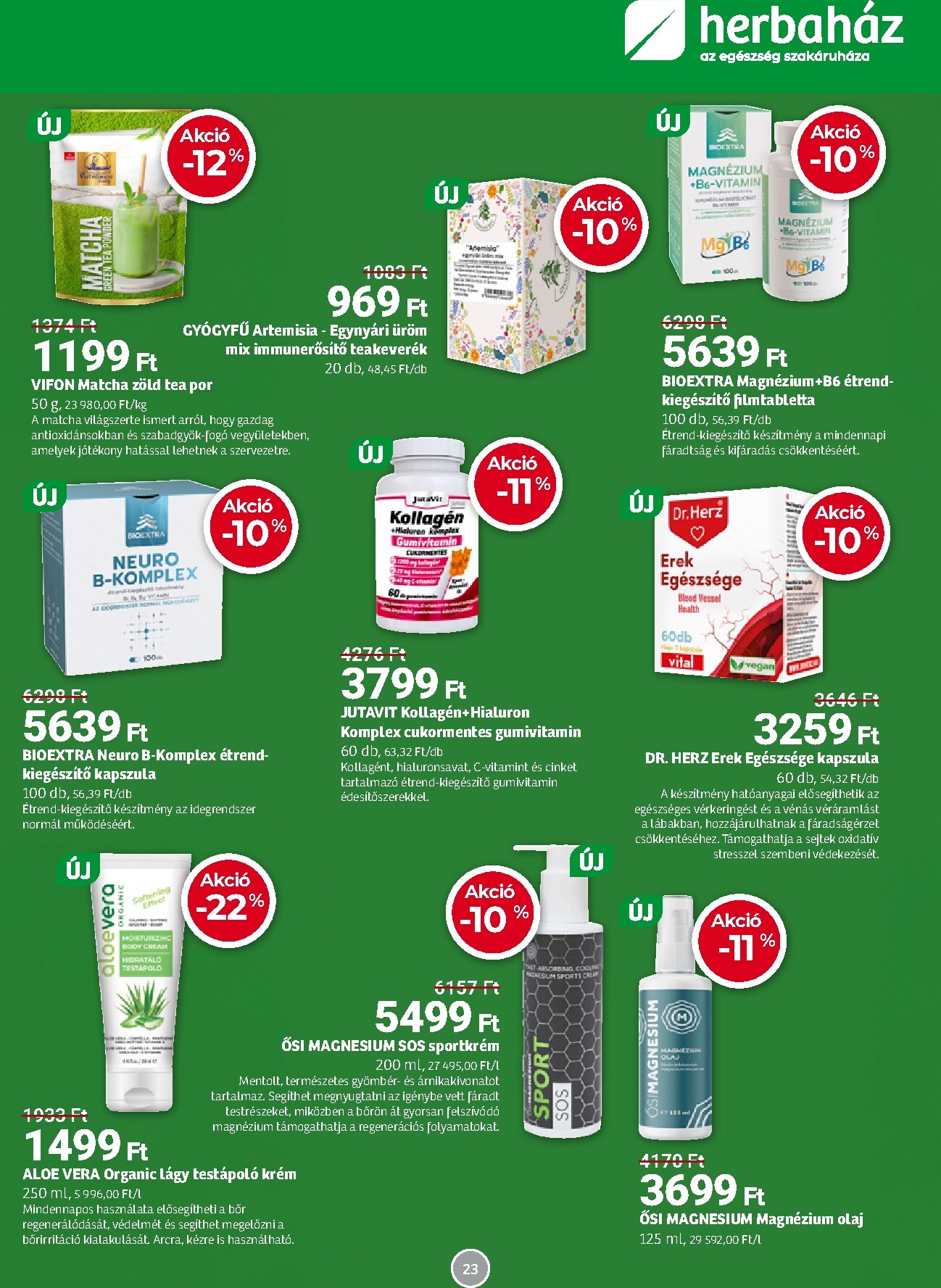 herbahaz - Aktuális Herbaház szórólap érvényes keddtől 2026.04.07.-től vasárnaptól 2026.05.03.-ig - page: 23
