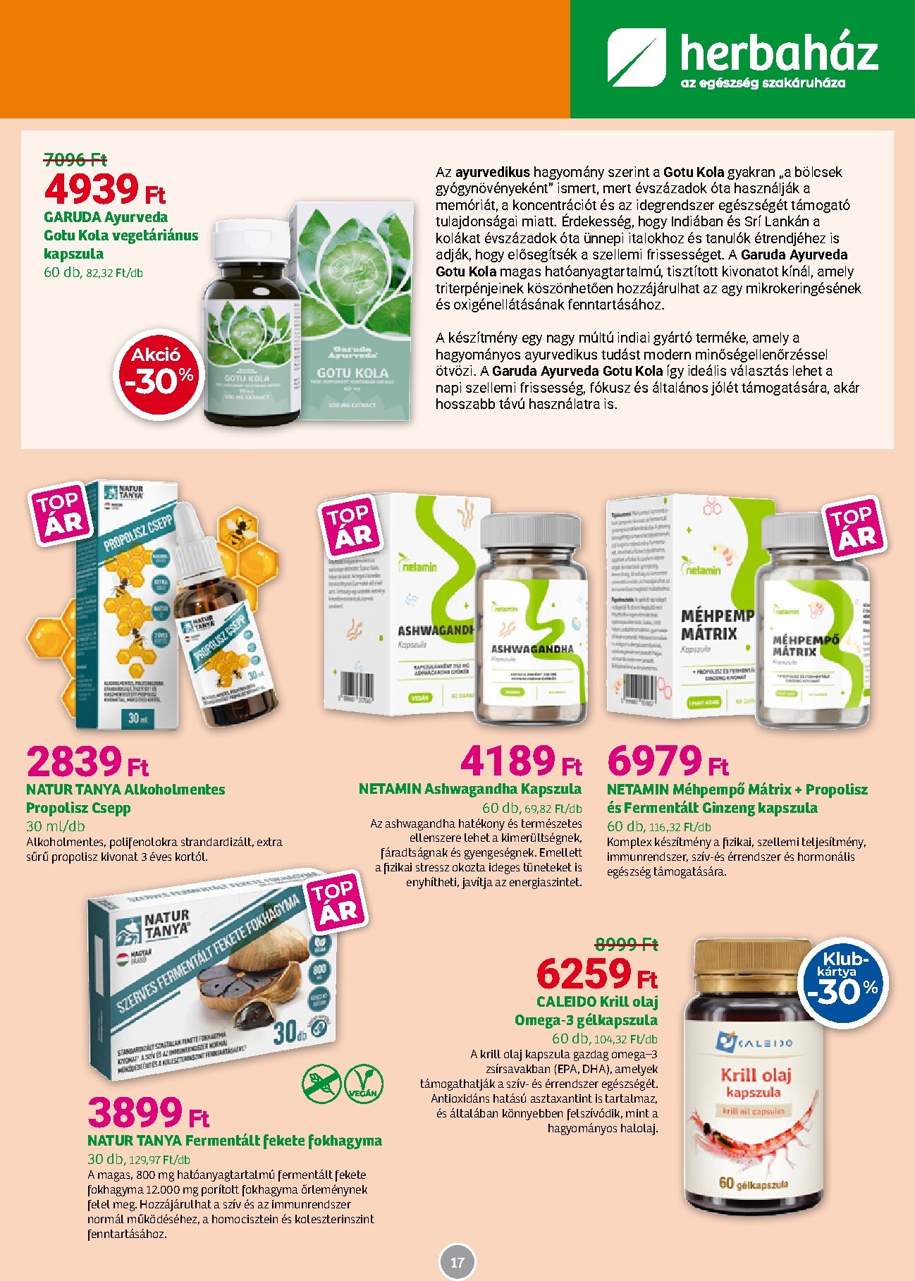 herbahaz - Aktuális Herbaház szórólap érvényes keddtől 2026.04.07.-től vasárnaptól 2026.05.03.-ig - page: 17