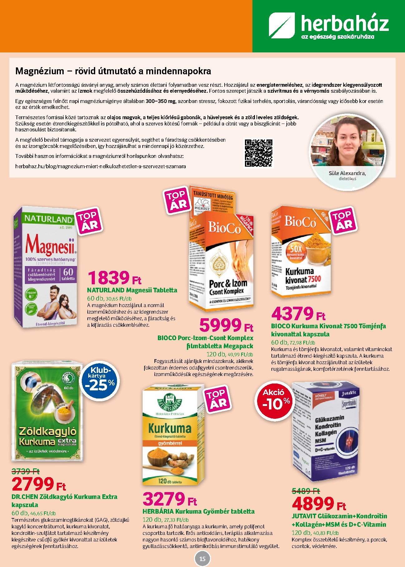 herbahaz - Aktuális Herbaház szórólap érvényes keddtől 2026.04.07.-től vasárnaptól 2026.05.03.-ig - page: 15