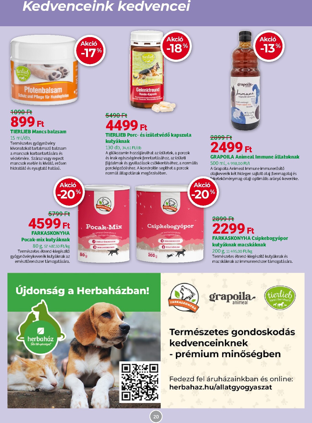 herbahaz - Aktuális Herbaház szórólap érvényes keddtől 2026.04.07.-től vasárnaptól 2026.05.03.-ig - page: 20