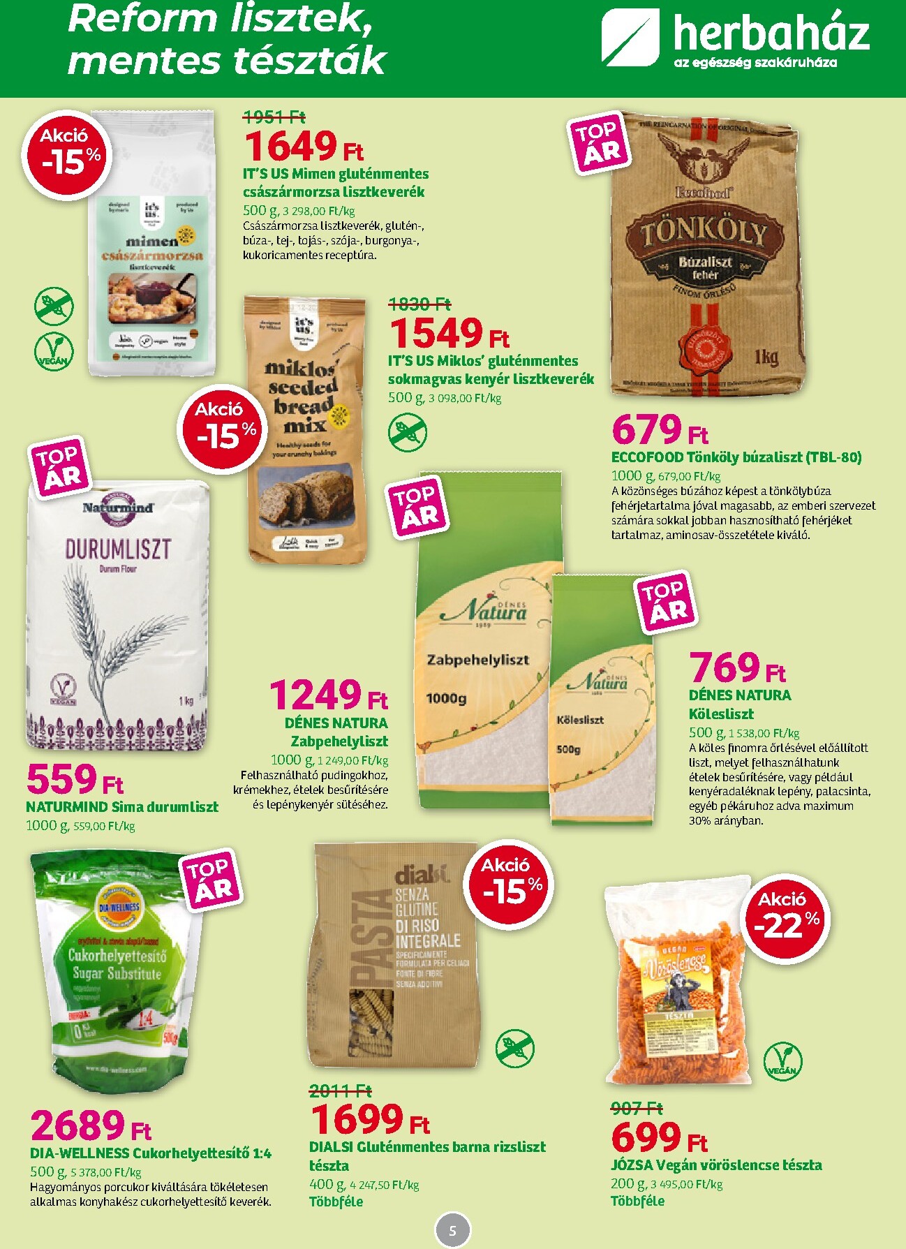 herbahaz - Aktuális Herbaház szórólap érvényes keddtől 2026.04.07.-től vasárnaptól 2026.05.03.-ig - page: 5