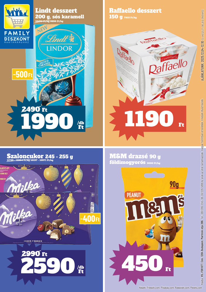 family-diszkont - Family Diszkont akciós újság, érvényes 12.04. - 12.10.