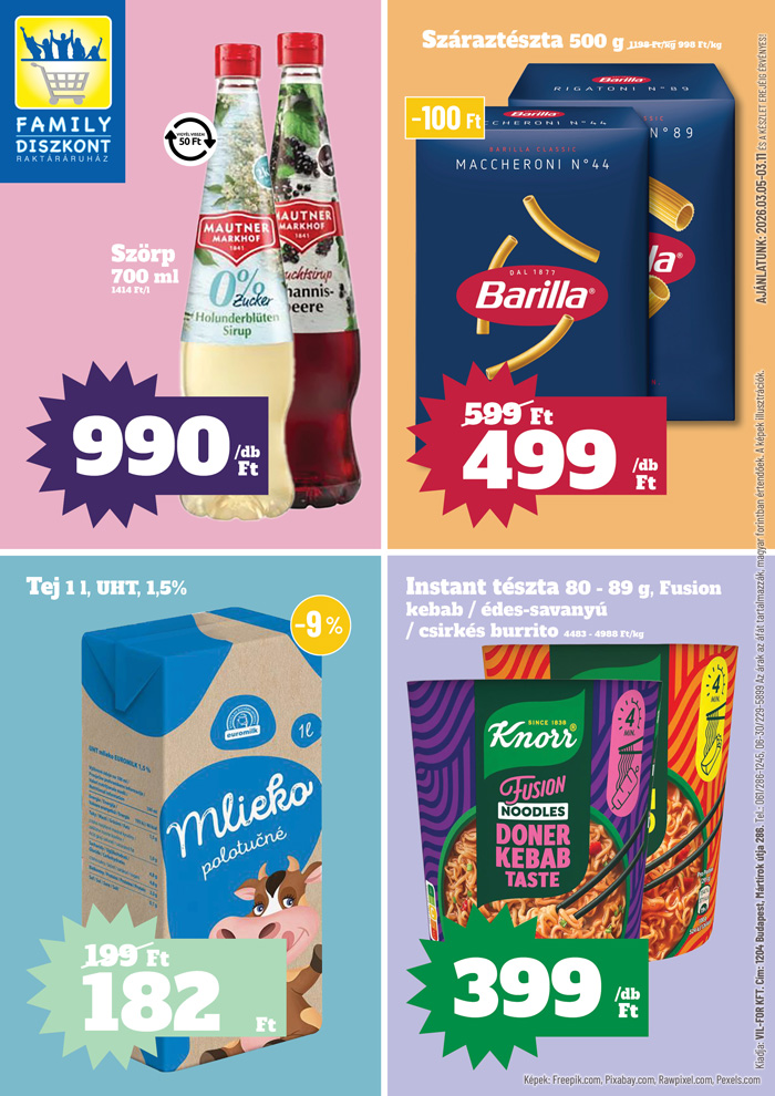 family-diszkont - Family Diszkont akciós újság, érvényes 2026.03.05. - 2026.03.11.