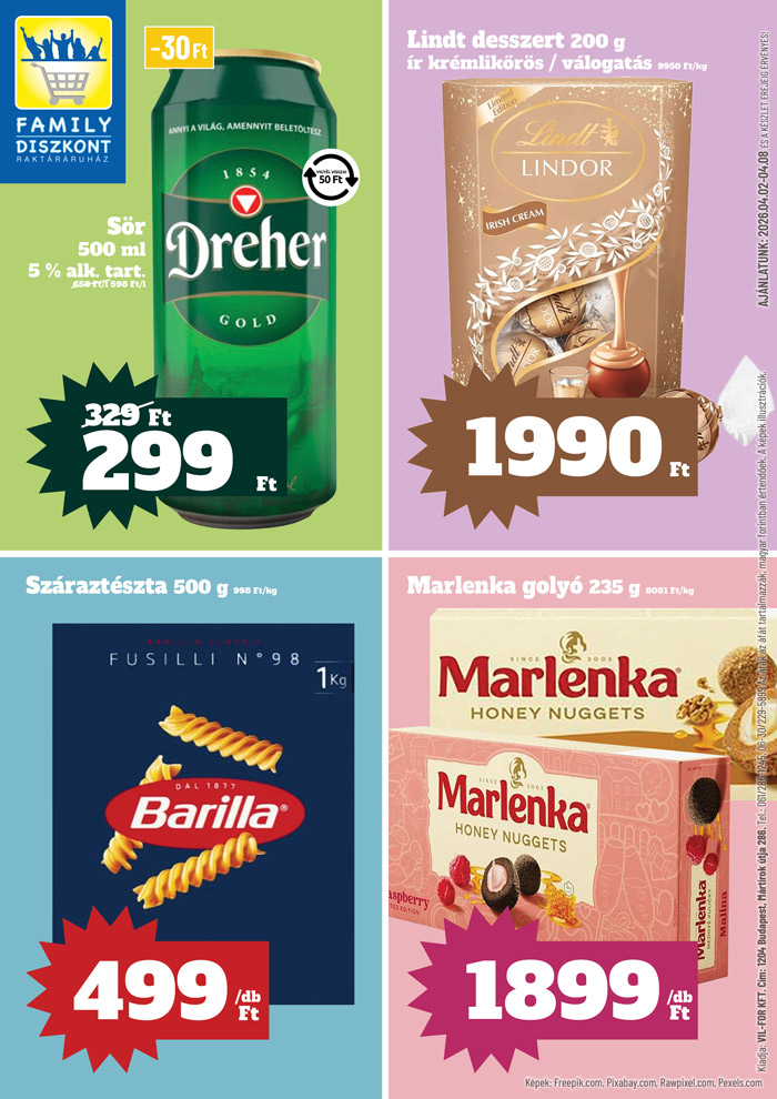 family-diszkont - Family Diszkont akciós újság, érvényes 2026.04.02. - 2026.04.08.