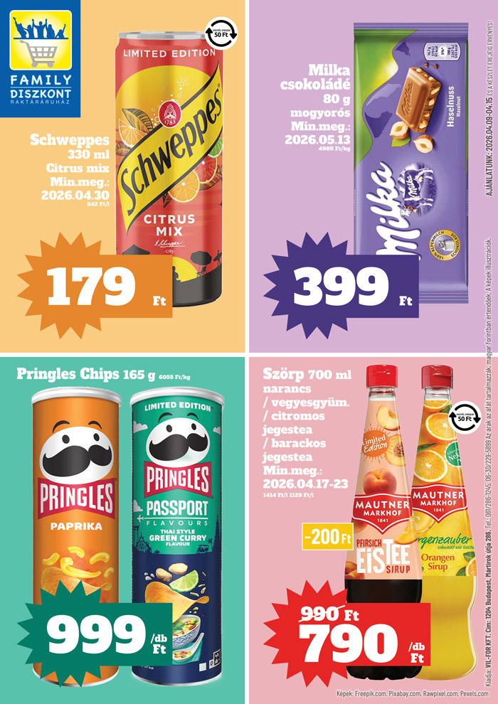 family-diszkont - Aktuális Family Diszkont szórólap érvényes csütörtöktől 2026.04.09.-től szerdától 2026.04.15.-ig