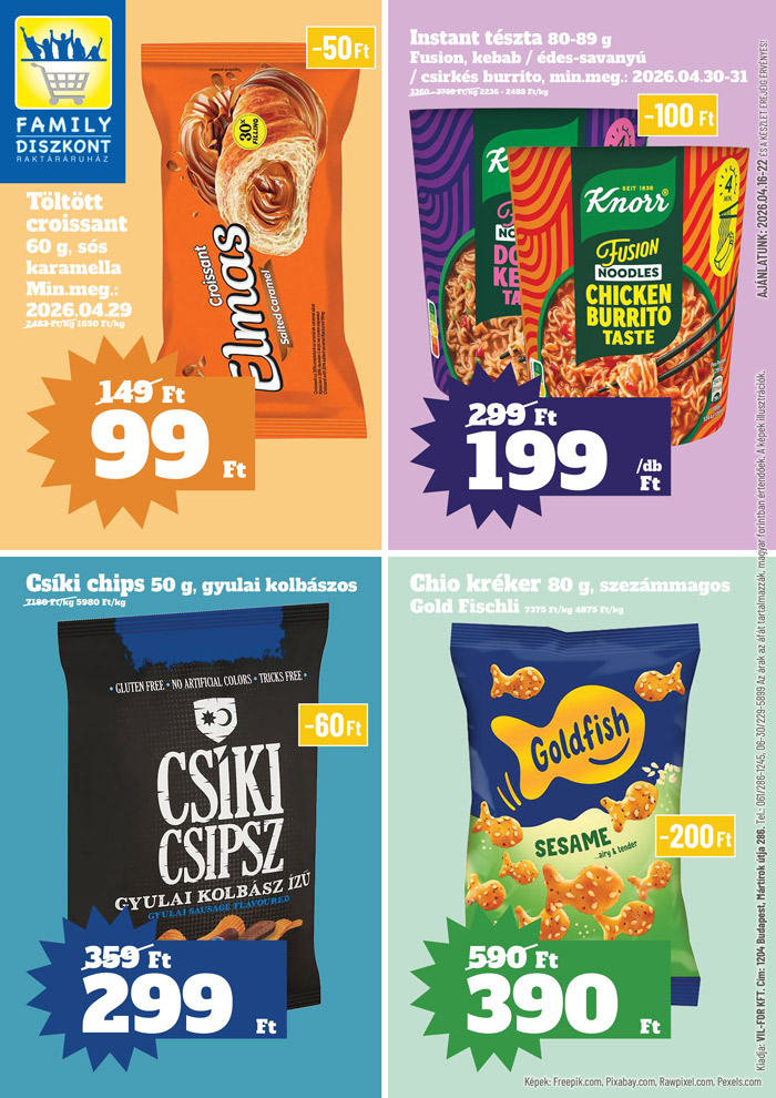 family-diszkont - Aktuális Family Diszkont szórólap érvényes csütörtöktől 2026.04.16.-től szerdától 2026.04.22.-ig - page: 1
