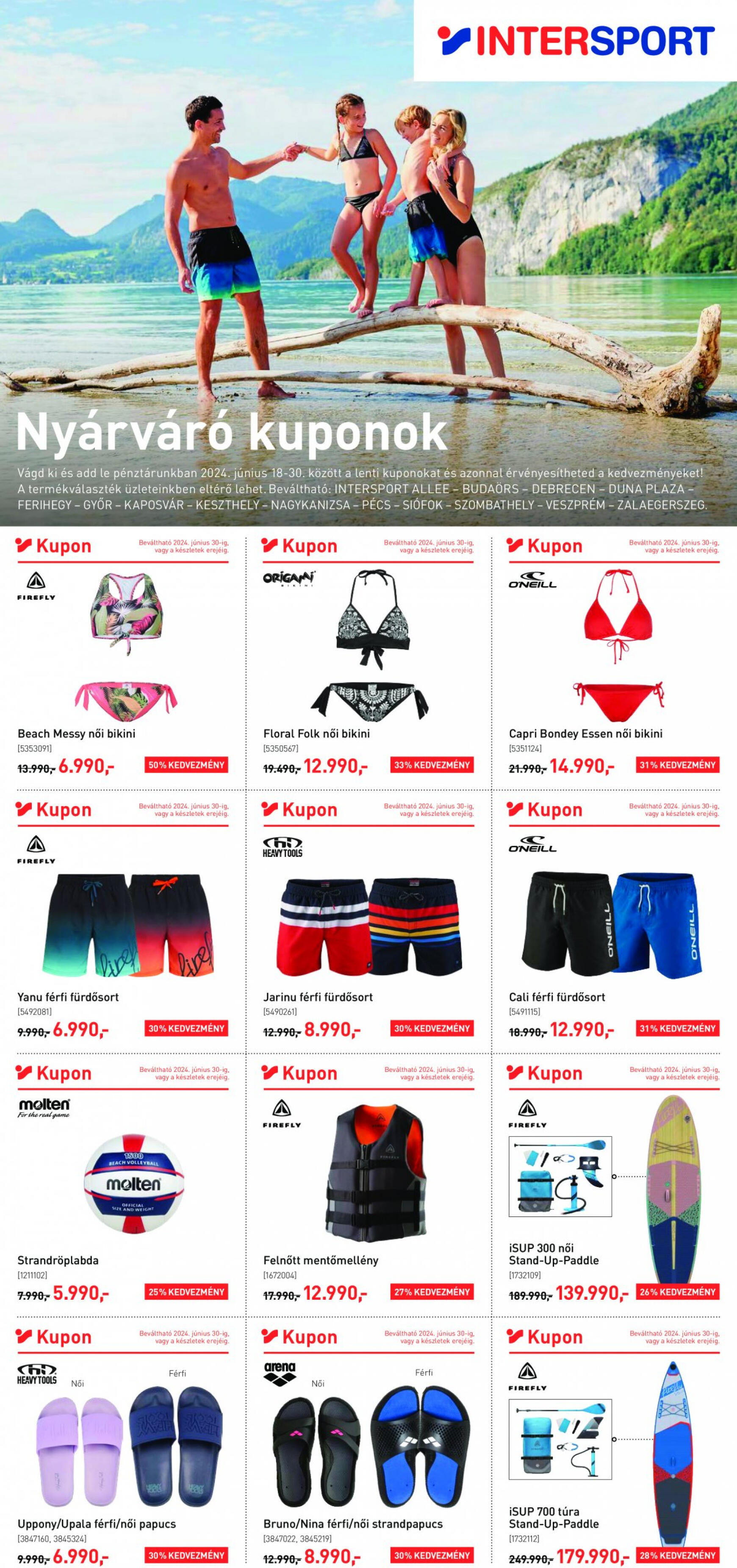 intersport - Aktuális újság Intersport 06.18. - 06.30. - page: 1