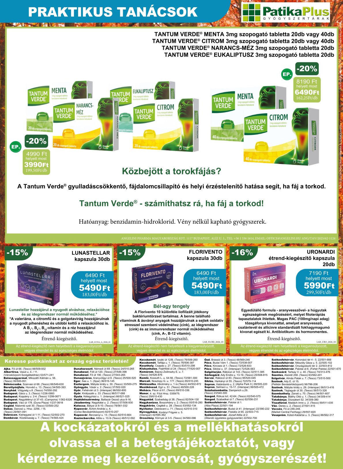 patikaplus - Aktuális PatikaPlus szórólap érvényes csütörtöktől 2026.10.01.-től szombattól 2026.10.31.-ig - page: 8