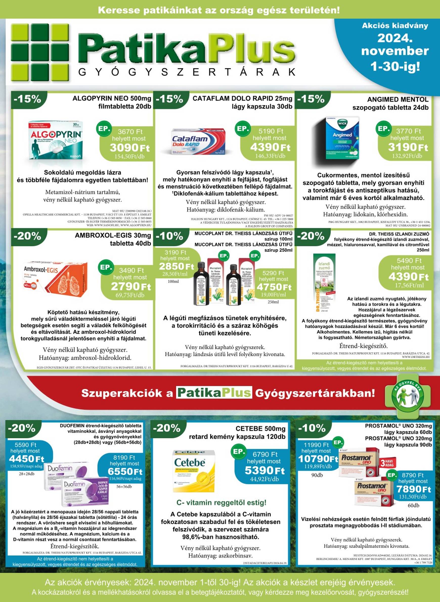 patikaplus - PatikaPlus akciós újság, érvényes 11.01. - 11.30.
