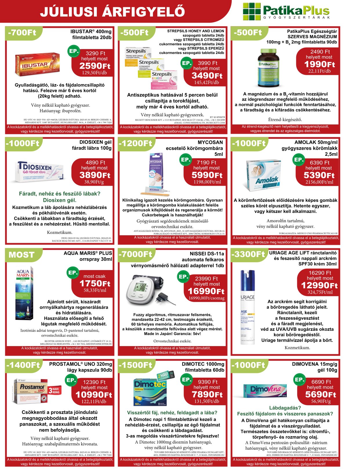 patikaplus - PatikaPlus akciós újság, érvényes 07.01. - 07.31. - page: 7