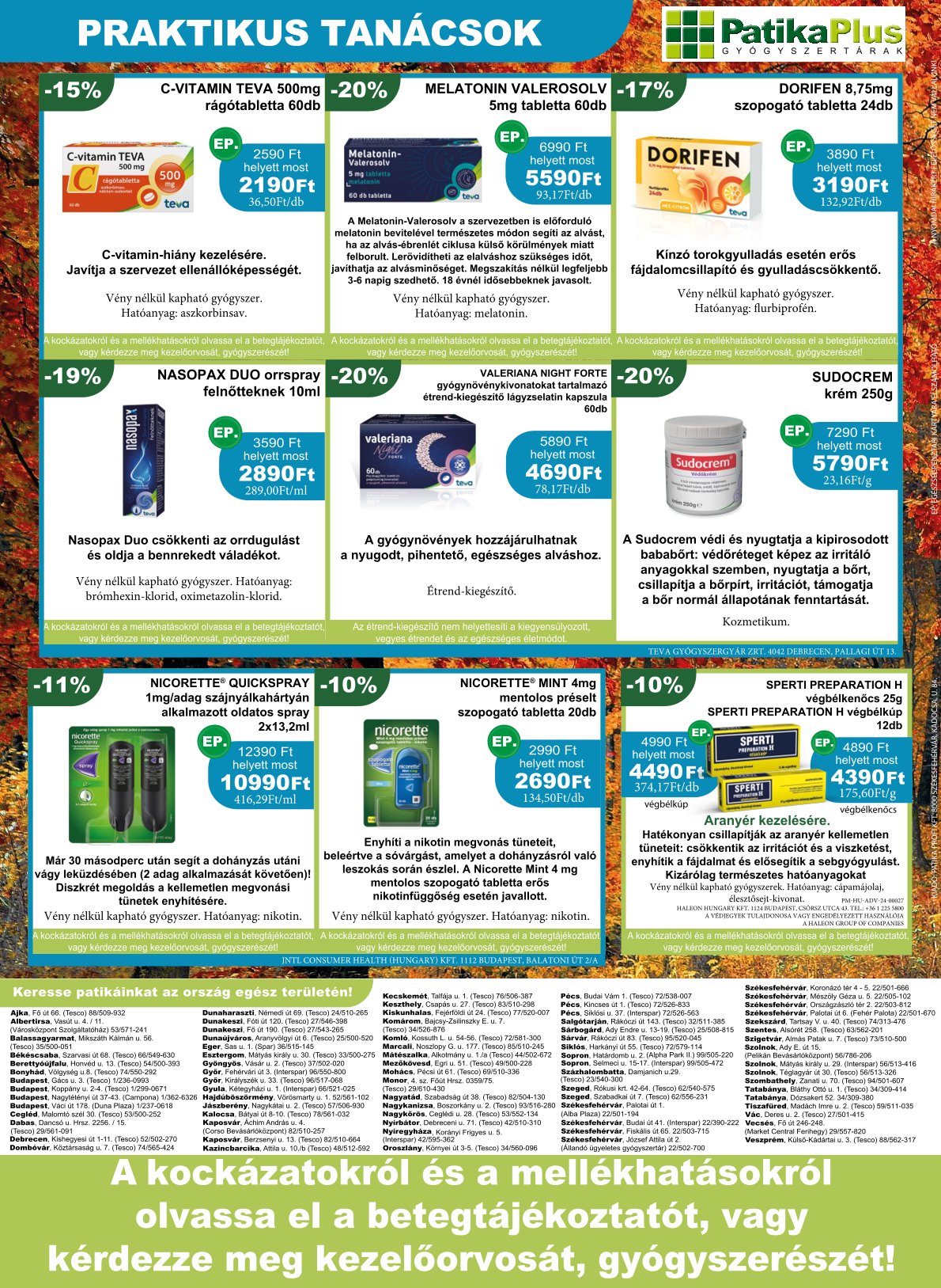 patikaplus - PatikaPlus akciós újság, érvényes 10.01. - 10.31. - page: 8