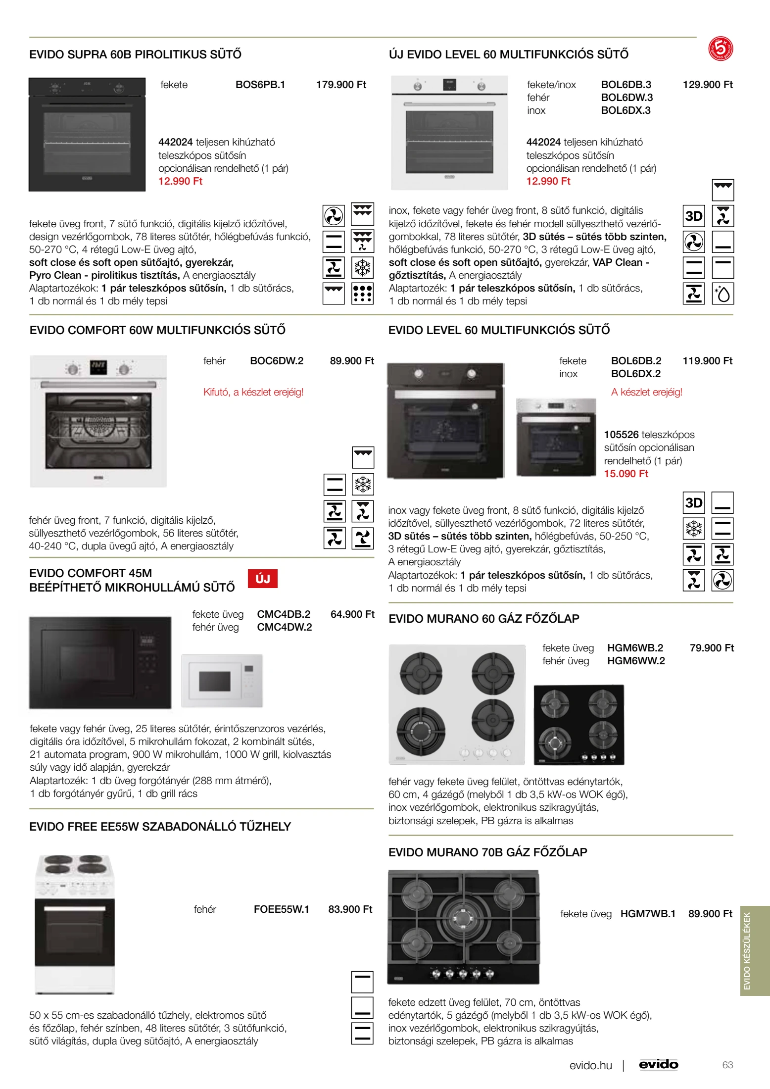 rs-butor - RS Bútor - Konyhatechnika akciós újság, érvényes 09.01. - 12.31. - page: 63
