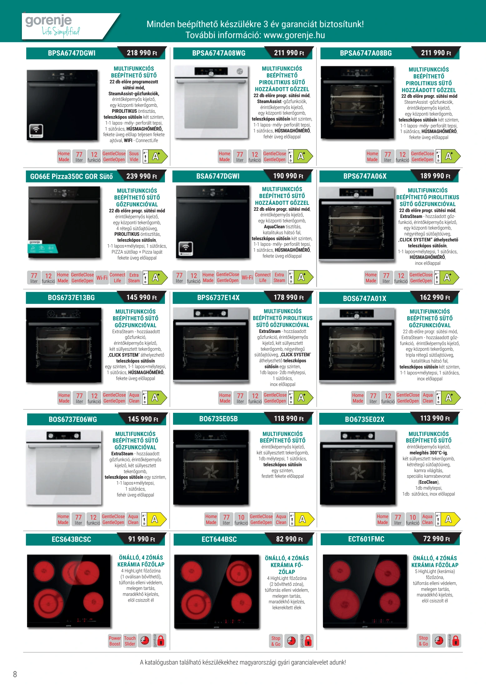 rs-butor - RS Bútor - Konyhai készülékek akciós újság, érvényes 10.01. - 12.31. - page: 8