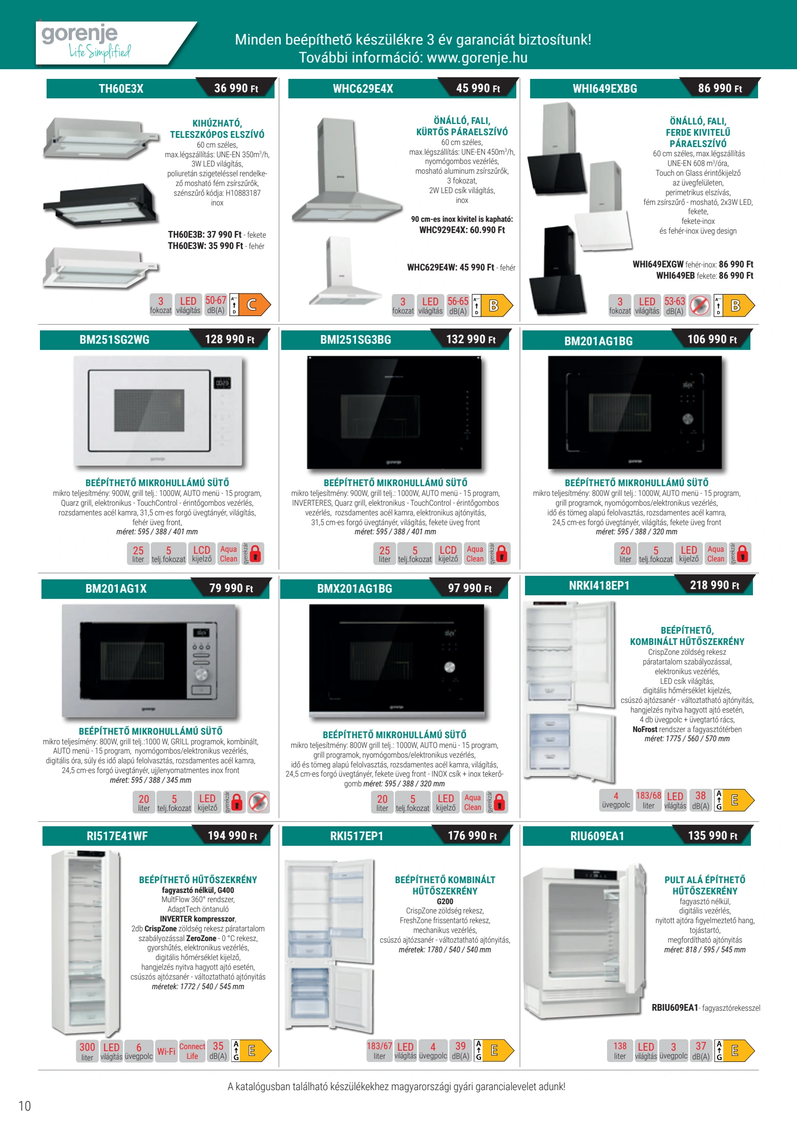 rs-butor - RS Bútor - Konyhai készülékek akciós újság, érvényes 10.01. - 12.31. - page: 10