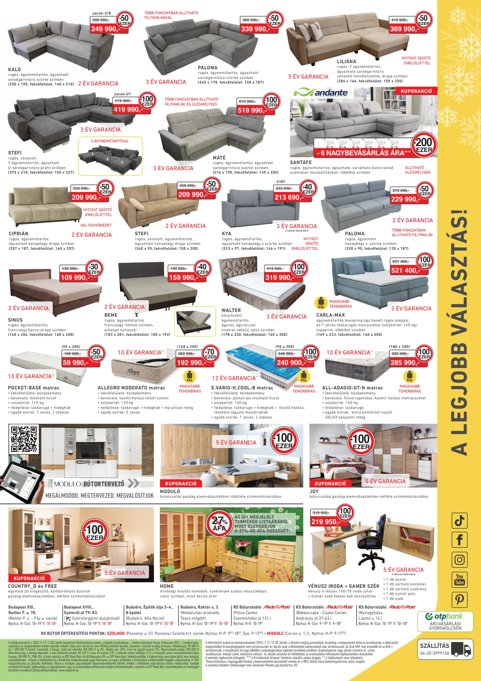 rs-butor - RS Bútor - Karácsonyi vásár akciós újság, érvényes 11.19. - 11.25. - page: 2