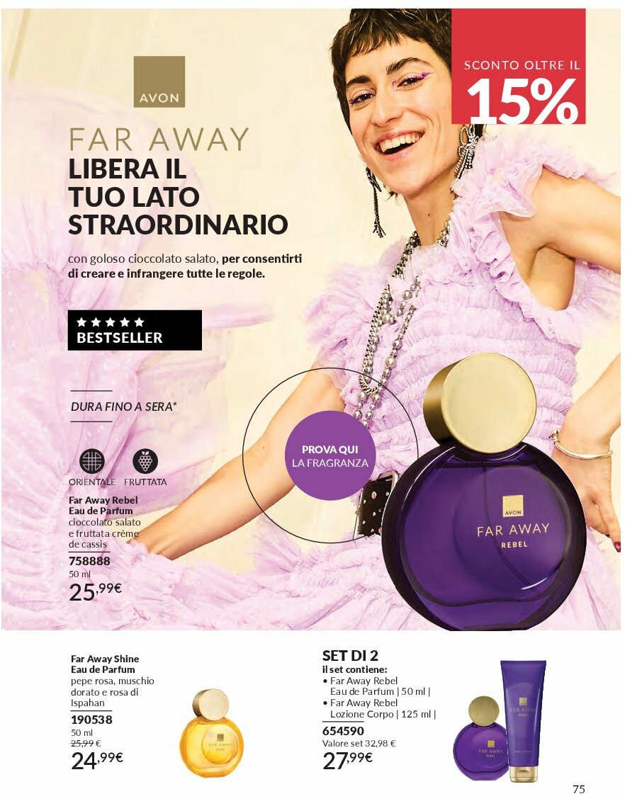 avon - Volantino Avon valido dal 01/09 al 30/09 - page: 75 avon - Volantino Avon valido dal 01/09 al 30/09 - page: 75