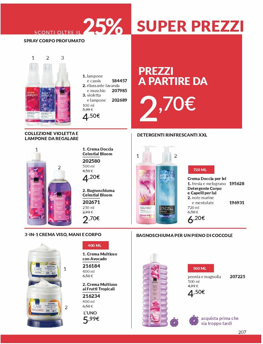 avon - Volantino Avon valido dal 01/09 al 30/09 - page: 207 avon - Volantino Avon valido dal 01/09 al 30/09 - page: 207