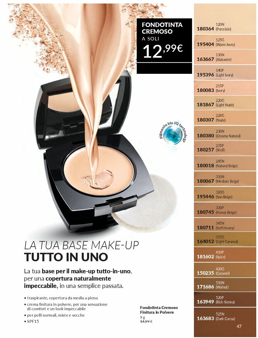 avon - Volantino Avon valido dal 01/09 al 30/09 - page: 47 avon - Volantino Avon valido dal 01/09 al 30/09 - page: 47