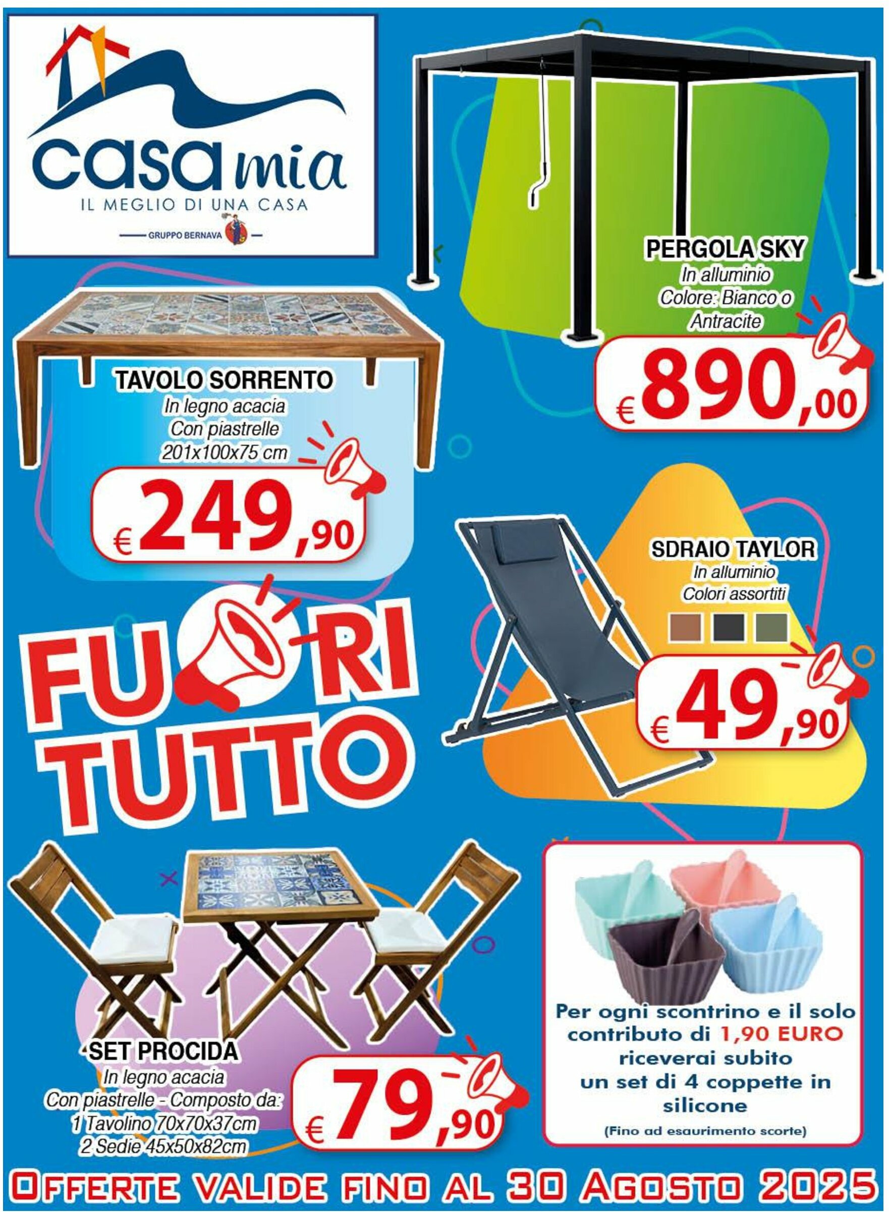 bernava - Volantino Bernava - Casa mia valido dal 01/08 al 30/08