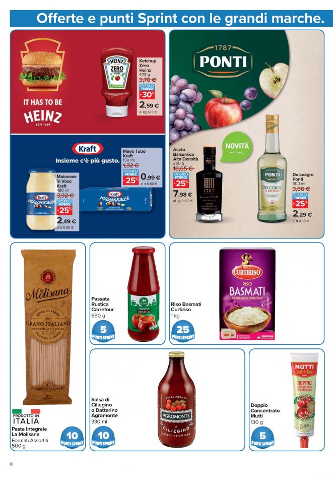 carrefour-market - Volantino Carrefour Market - Punti Sprint Payback valido dal 21/08 al 04/09 - page: 8