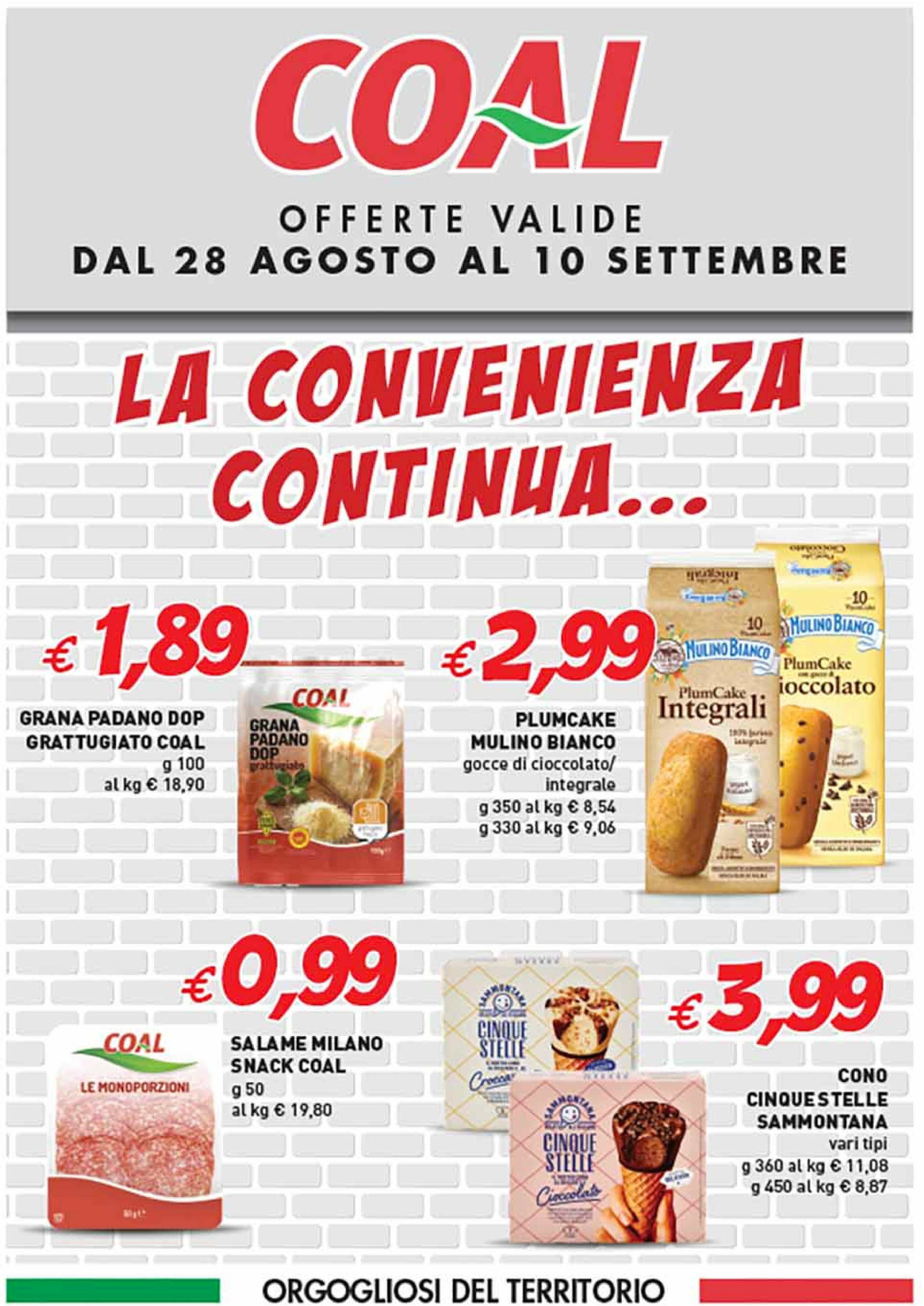 coal - Volantino Coal valido dal 28/08 al 10/09